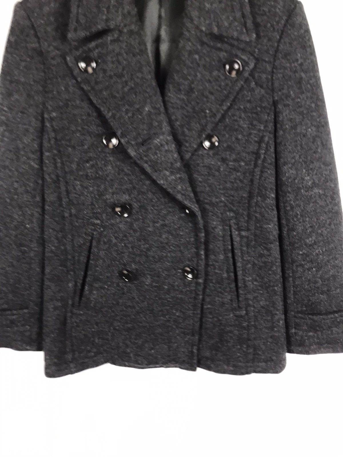 Comme Ca Ism 🔥Comme Ca Men Wool Double Breast Peacoat Size US S / EU 44-46 / 1 - 5 Thumbnail