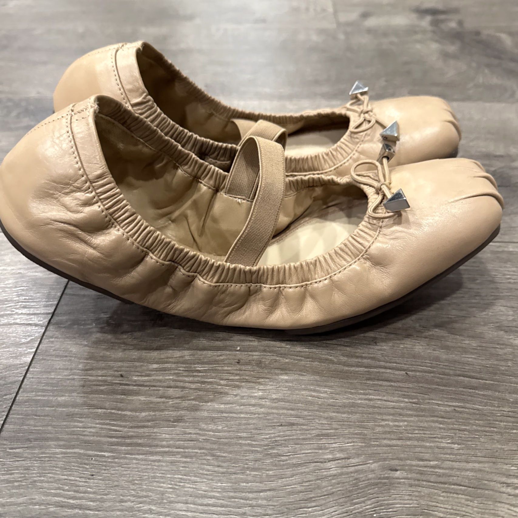 SCHUTZ Schutz Calita Nappa Leather Buckle Ballet Flats Sz 8B Black Leather Slip On Closed Toe Flats Shoes Size US 8 / IT 38 - 3 Thumbnail