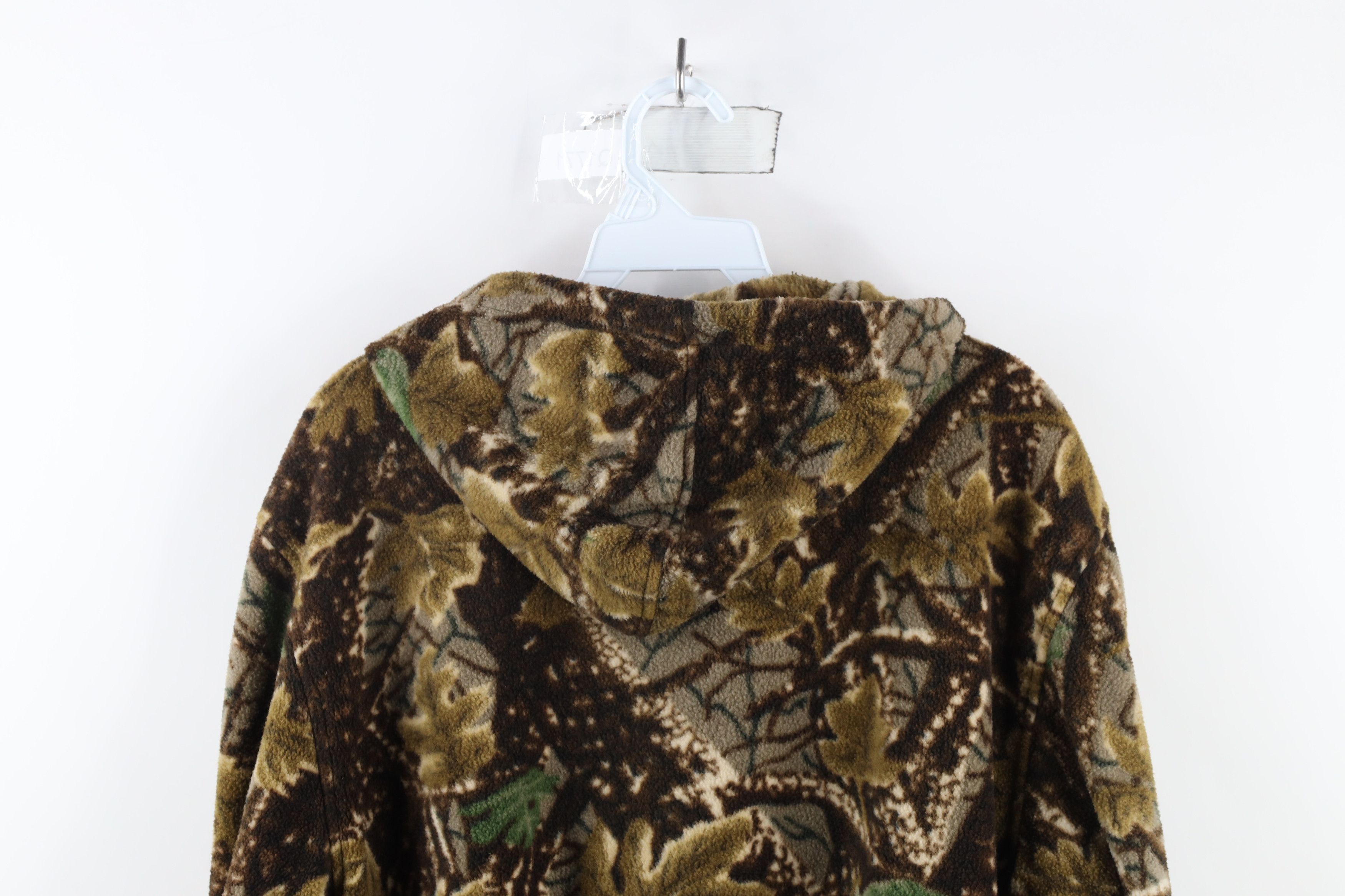 Vintage Vintage 90s Streetwear Camouflage Fleece Hoodie Sweatshirt Size US M / EU 48-50 / 2 - 8 Thumbnail
