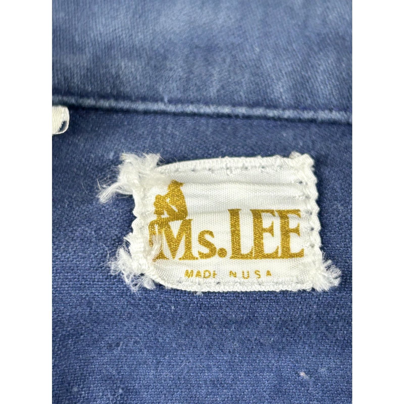 Lee VINTAGE Lee Jacket Womens M Blue Denim Western Trucker Short Button Front Casual 60s 70s Mens? Womens Size M / US 6-8 / IT 42-44 - 3 Thumbnail
