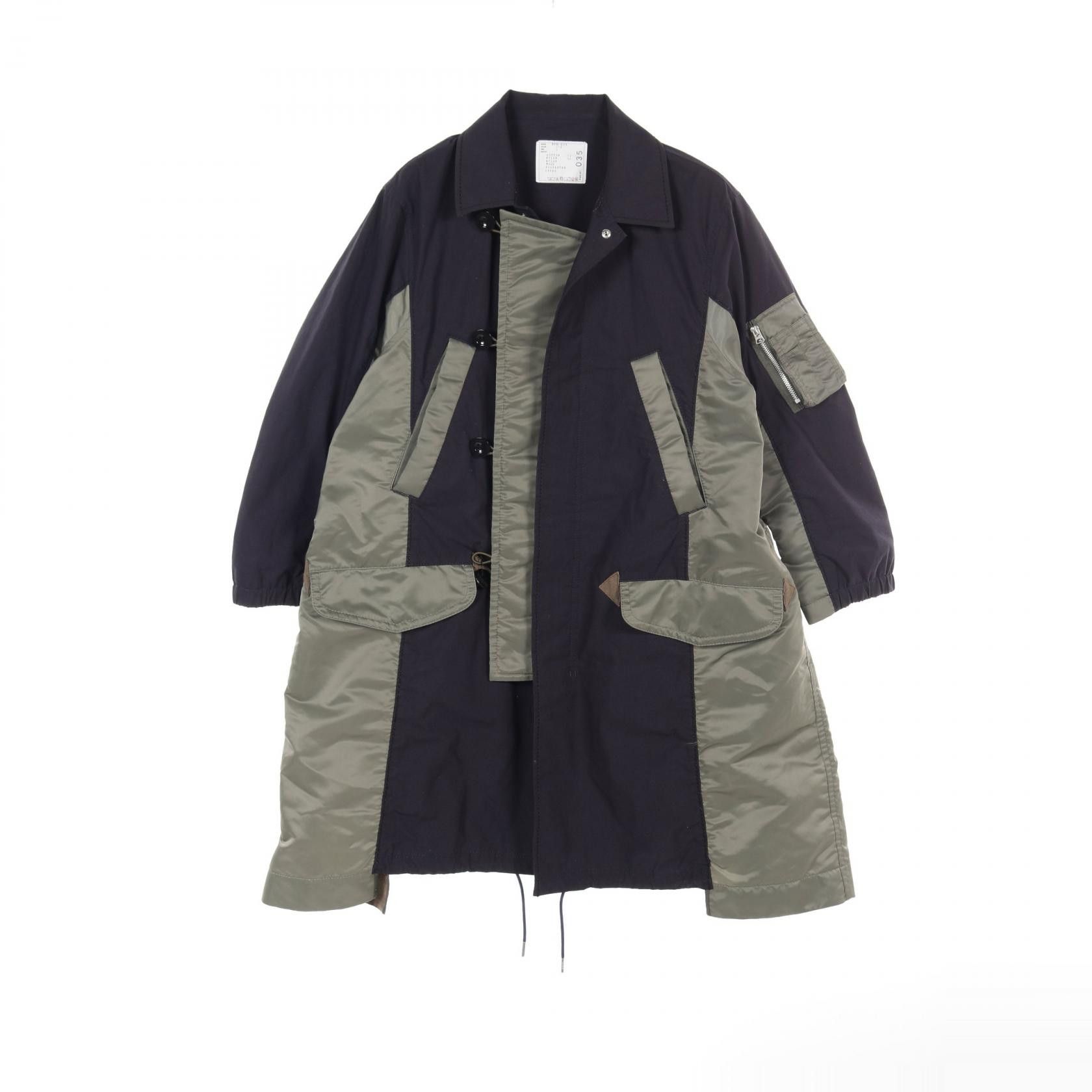 Sacai Sacai Sacai SCM-035 Nylon Cotton Outerwear Cotton Outerwear SCM-035 Size ONE SIZE - 1 Thumbnail