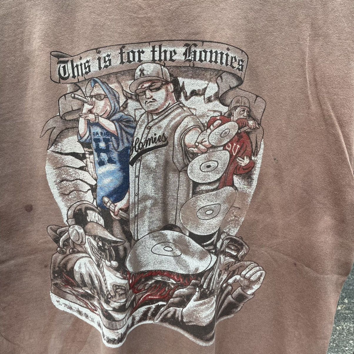 Rap Tees × Vintage 🔥🔥Trash Vintage Homies Big Image Rap Crash Sun Faded Tee Size US L / EU 52-54 / 3 - 2 Thumbnail