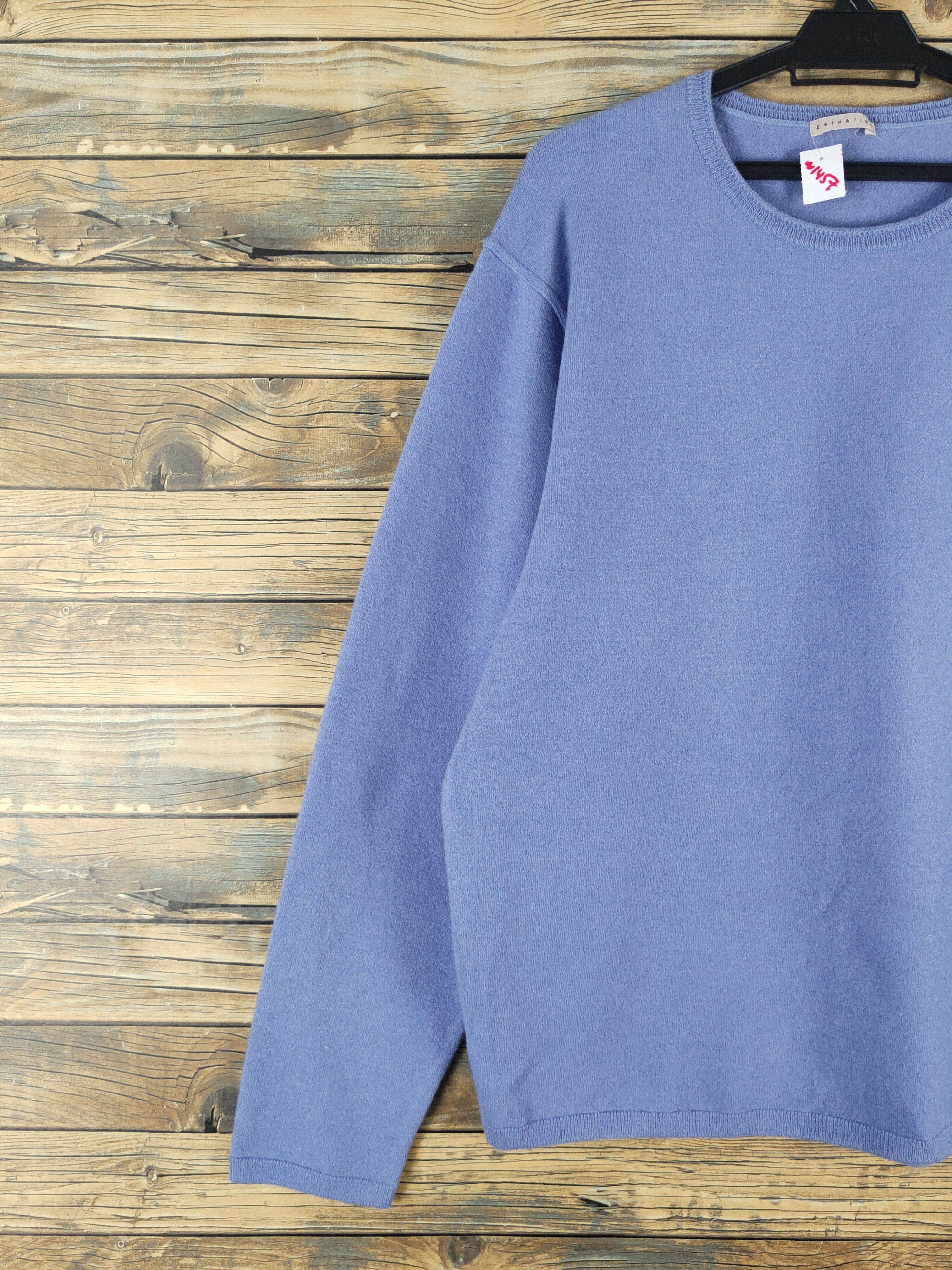 Japanese Brand Eastnation Blue plain shirts #W1457 Size US M / EU 48-50 / 2 - 3 Thumbnail