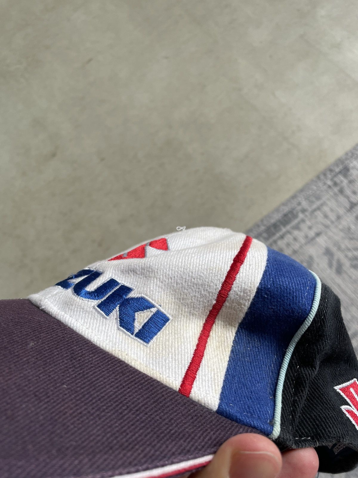 NASCAR Crescent Suzuki Gsx R Vintage Washed Faded Racing Nascar Cap Size ONE SIZE - 8 Thumbnail