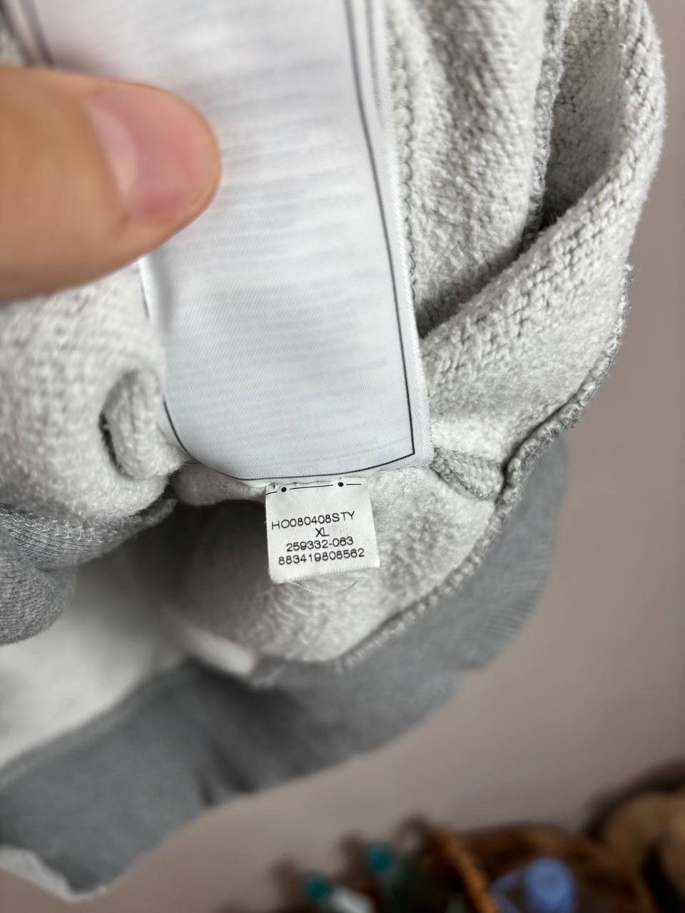 Nike Nike Baggy Oversized Bazed Gray Hoodie Size US XL / EU 56 / 4 - 7 Thumbnail