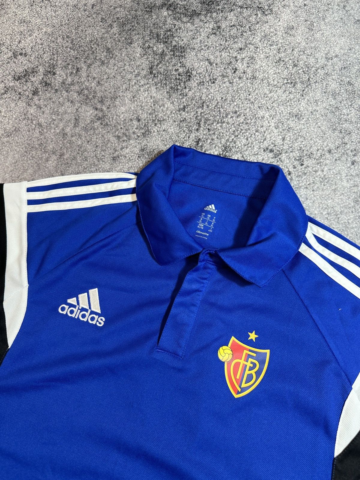 Adidas × Vintage Vintage Adidas Basel Soccer Polo Streetwear Casual Rare XL Size US XL / EU 56 / 4 - 2 Thumbnail