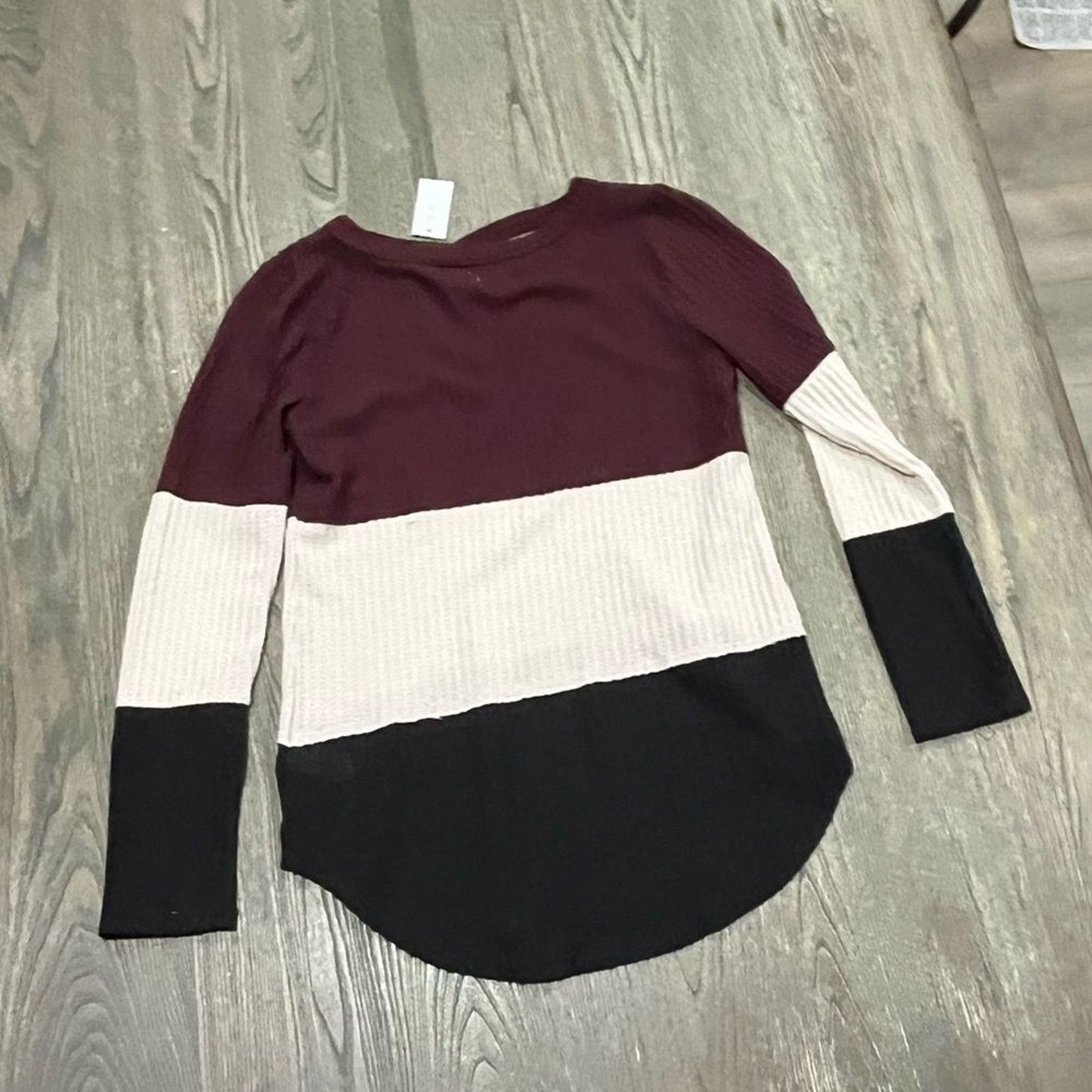 Vintage NWT 24/7 Maurices Thermal Tee Strappy Neck Waffle Knit XS Size XS / US 0-2 / IT 36-38 - 5 Thumbnail