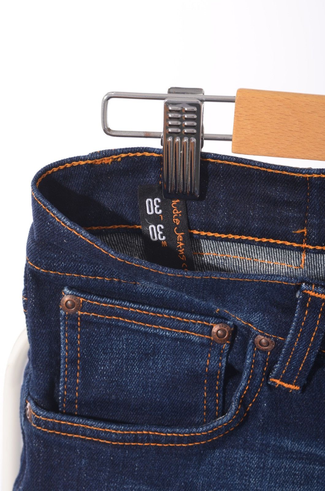 Nudie Jeans Nudie Jeans Lean Dean Dark Deep Worn W30 Size US 30 / EU 46 - 5 Thumbnail