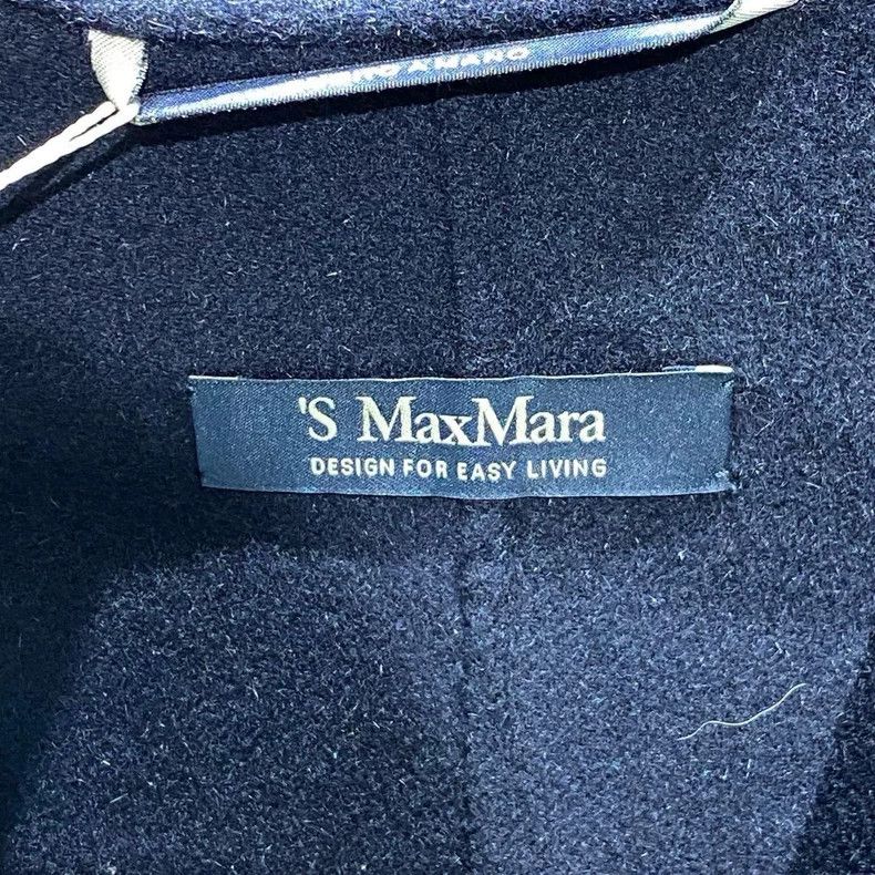 Max Mara Max Mara Midnight Blue Belted Wool Coat Size S / US 4 / IT 40 - 3 Thumbnail