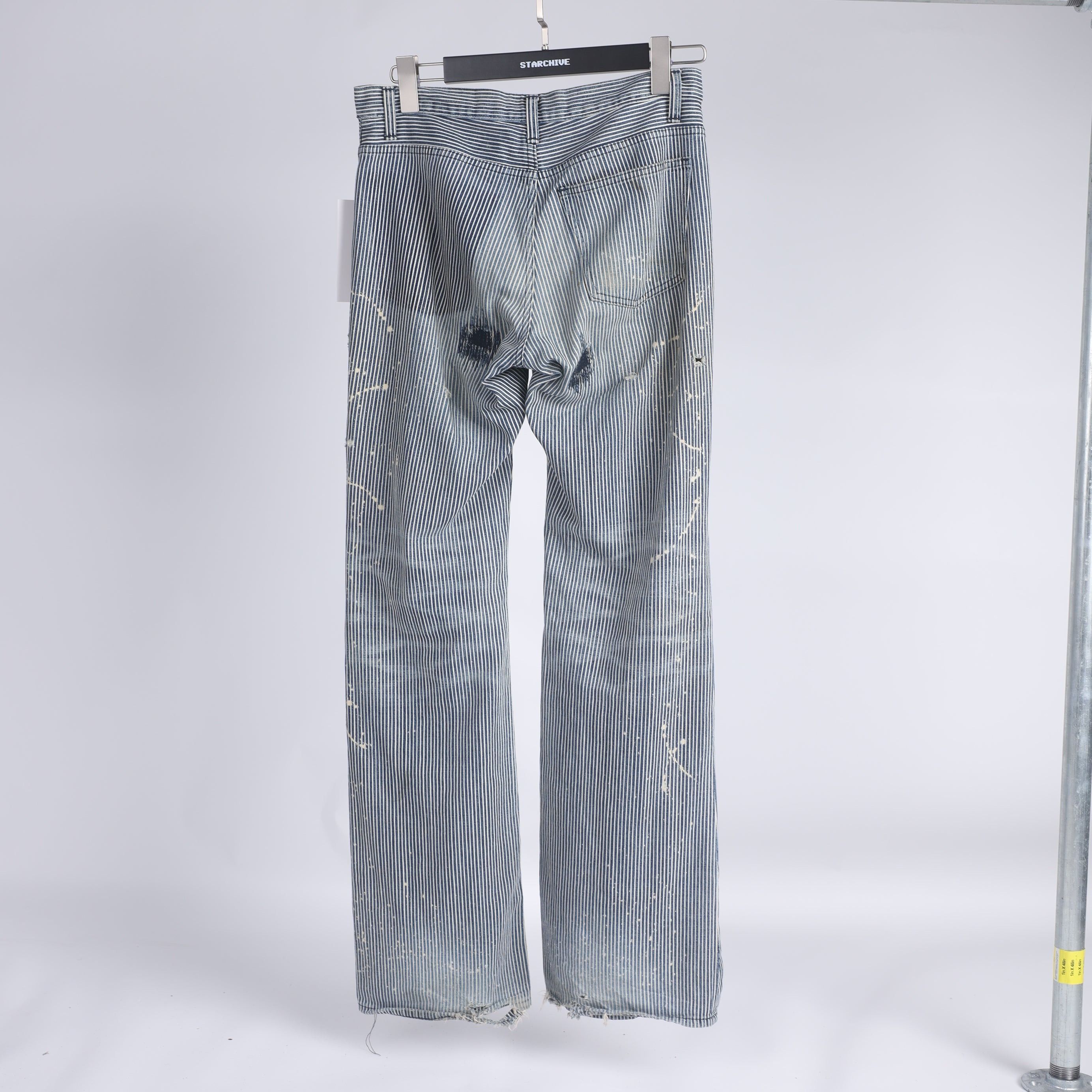 Number (N)ine Number Nine Pinstripe Painter Pants Size US 32 / EU 48 - 8 Thumbnail