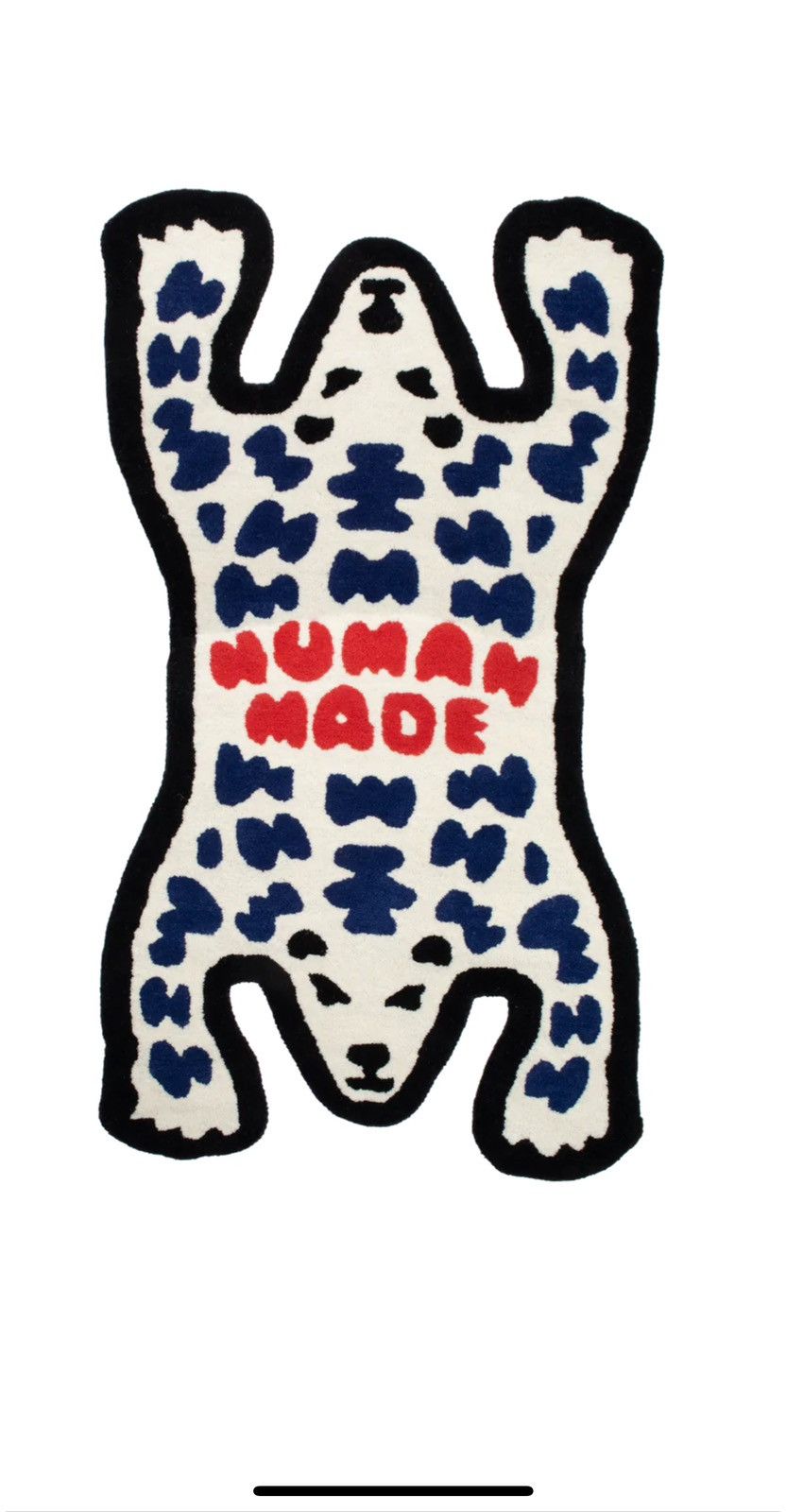 image of Polar Bear Human Made Rug in White, Men's