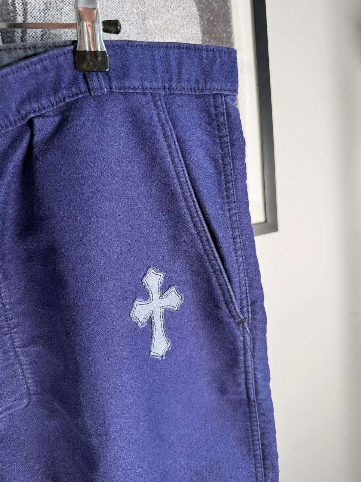 Chrome Hearts 🚭1/1 GRAIL🚭19 CROSS PATCH SERVICED 1950'S FRENCH CHORE PANTS Size US 38 / EU 54 - 8 Thumbnail