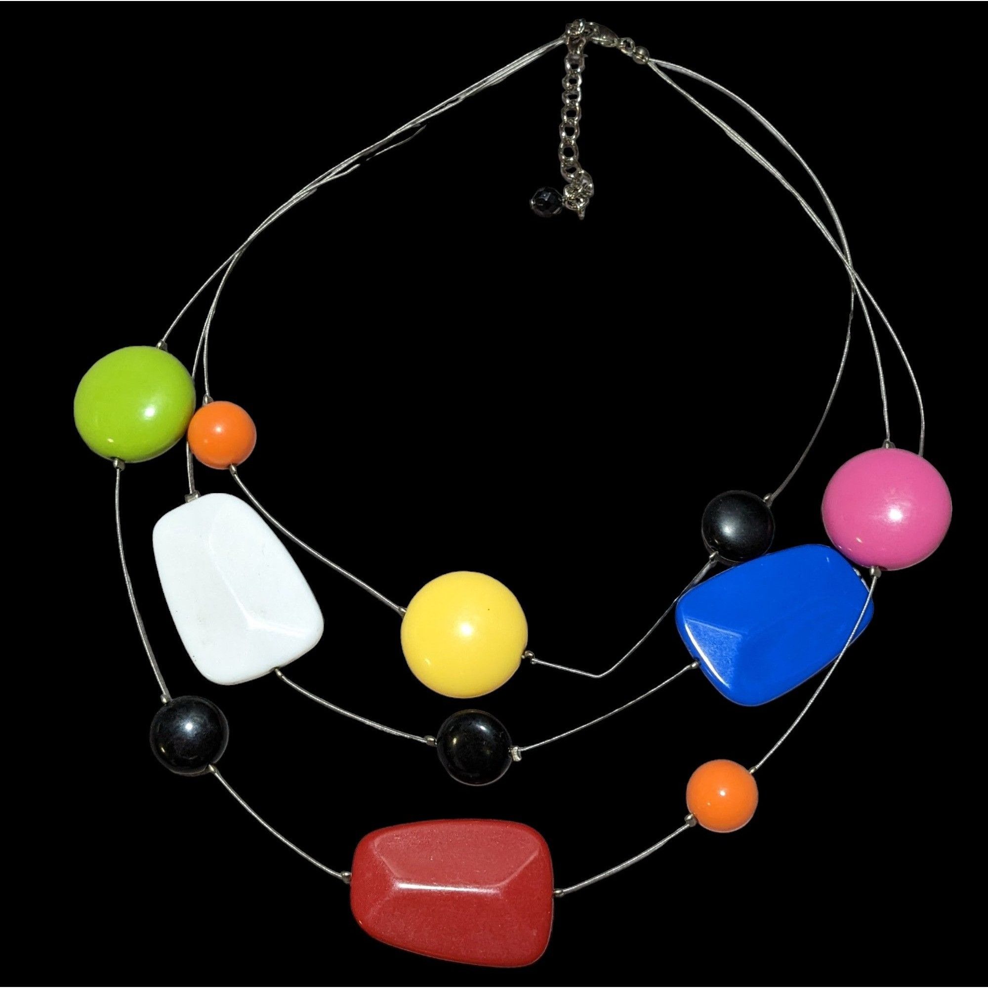 Other Rainbow Gemmed Floating Necklace Size ONE SIZE - 1 Thumbnail