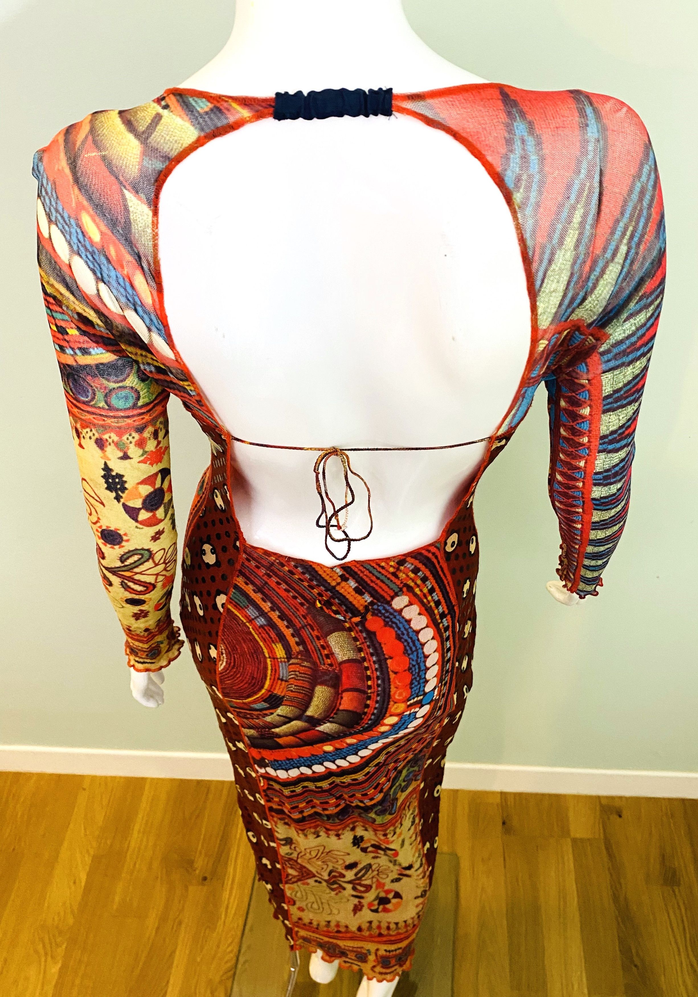 Jean Paul Gaultier Jean Paul Gaultier Backless FW 1995 Mesh Medium Maxi Dress Size M / US 6-8 / IT 42-44 - 10 Thumbnail