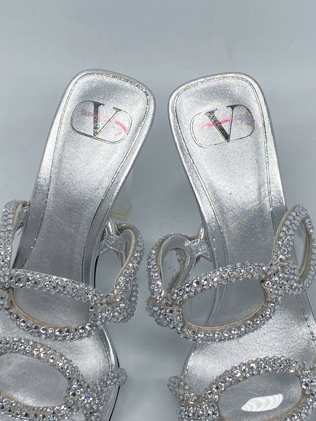 Valentino Valentino Garavani Chain embellished heel sandals size 36.5 Size US 6.5 / IT 36.5 - 6 Thumbnail