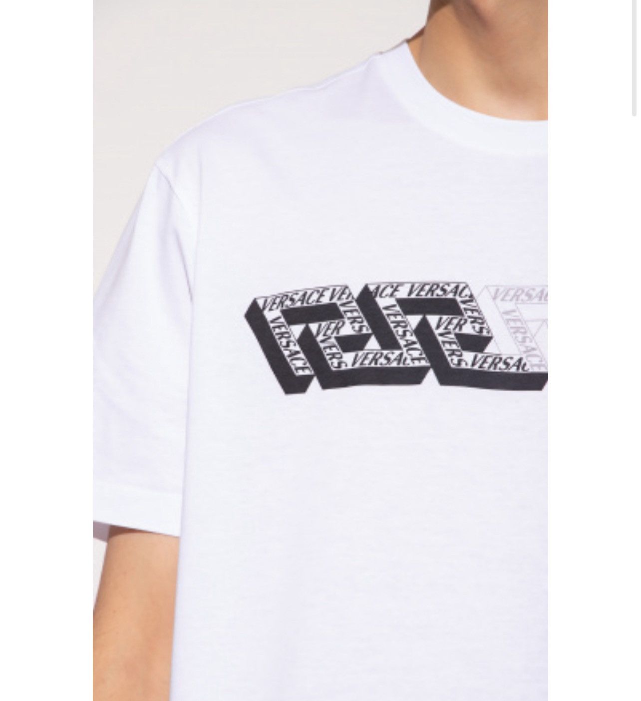 Versace Versace White Graphic Logo Tee — New with Tags — Size XL Size US XL / EU 56 / 4 - 4 Thumbnail