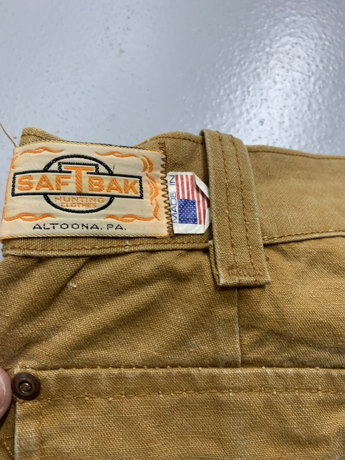 SafTbak Vintage SAFTBAK Hunting Work Pants Made in USA Size US 35 - 4 Thumbnail