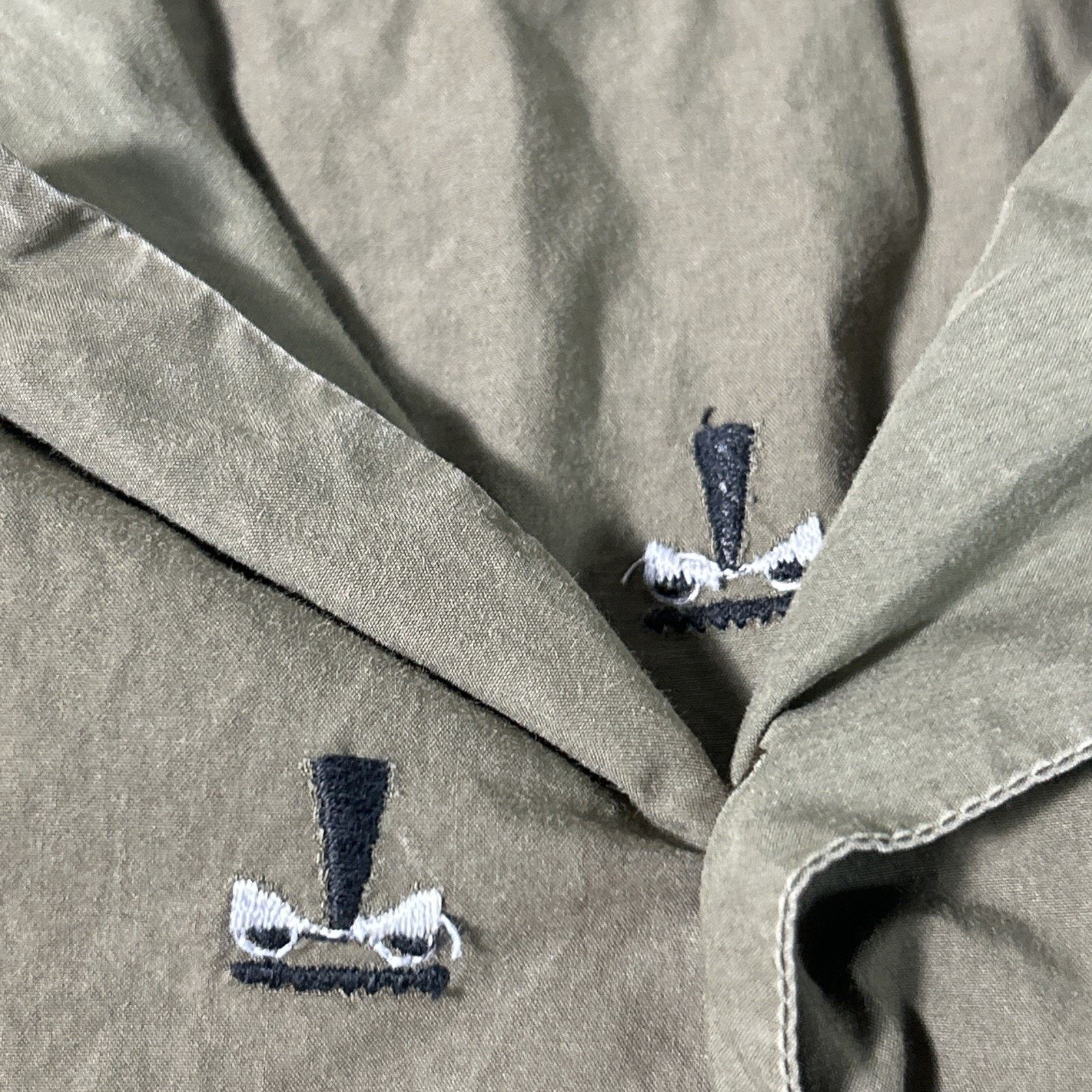 Fendi Fendi Embroidery Button Up Dress Shirt Womens Large 41 Italy Size L / US 10 / IT 46 - 11 Thumbnail