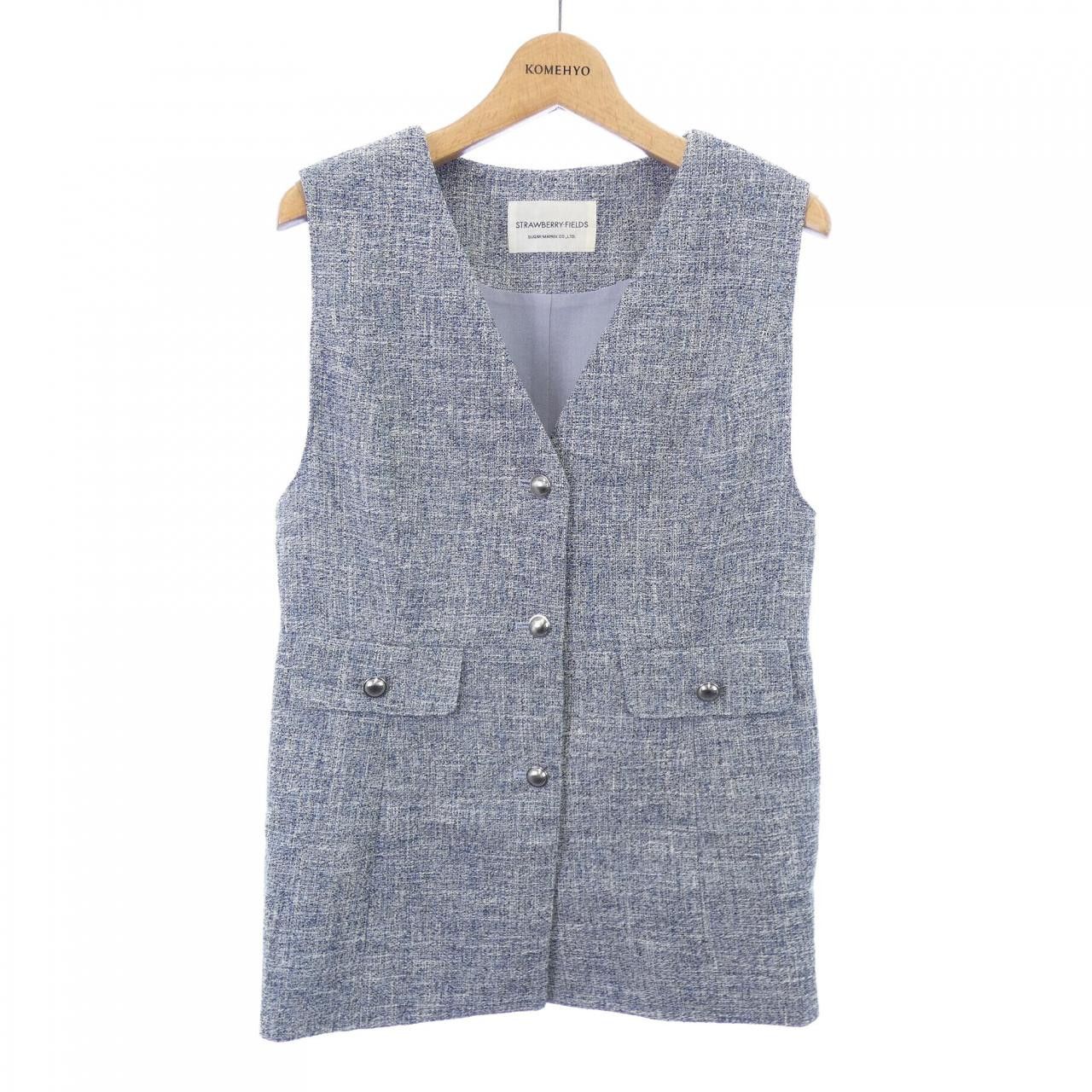 Other Other STRAWBERRY FIELDS Vest Textile Tops DUTY FREE for USA Size ONE SIZE - 1 Thumbnail