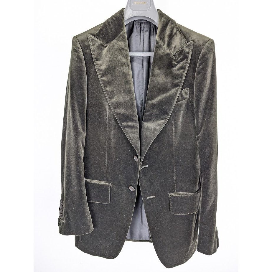 Tom Ford o1rshd1 Blazer Jacket in Olive Size US S / EU 44-46 / 1 - 2 Thumbnail