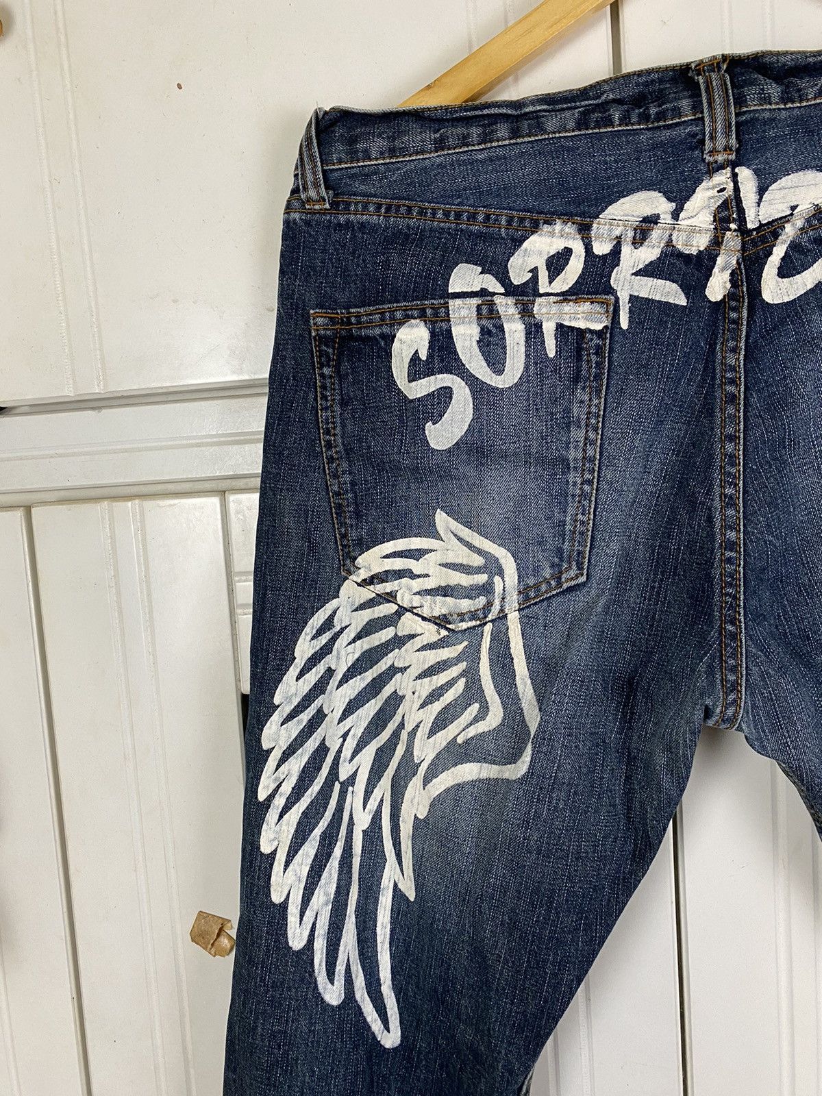 Japanese Brand × Vintage Vintage Japan Denim Flared Wing Sorridere Size US 35 - 3 Thumbnail