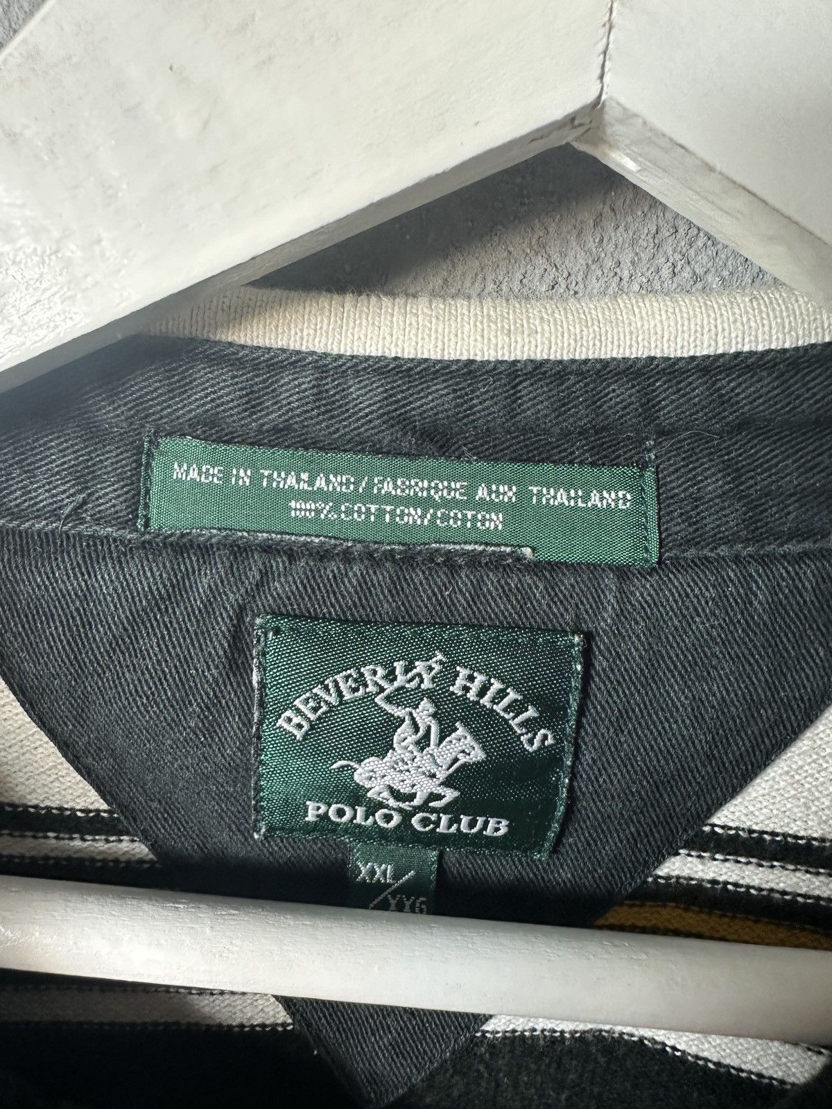 Beverly Hills Polo Club × Vintage Vintage 90s Polo Beverly Hills Polo Long Sleeve Rugby Shirt Size US XXL / EU 58 / 5 - 3 Thumbnail