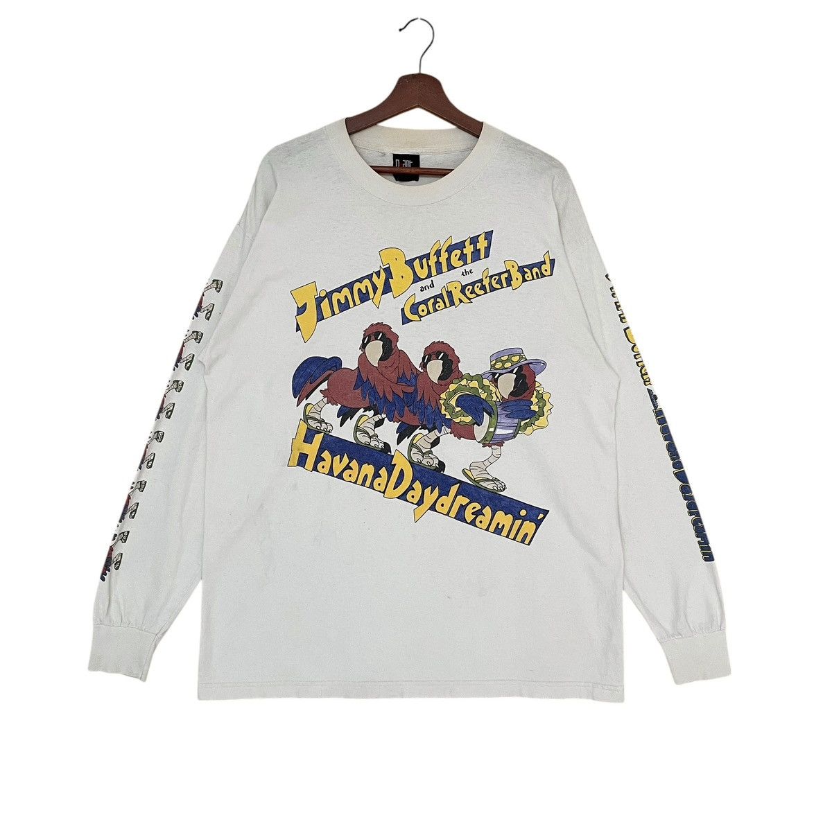 Band Tees × Vintage Vintage Band Singer Jimmy Buffet T-shirt 1970s Size US L / EU 52-54 / 3 - 1 Thumbnail