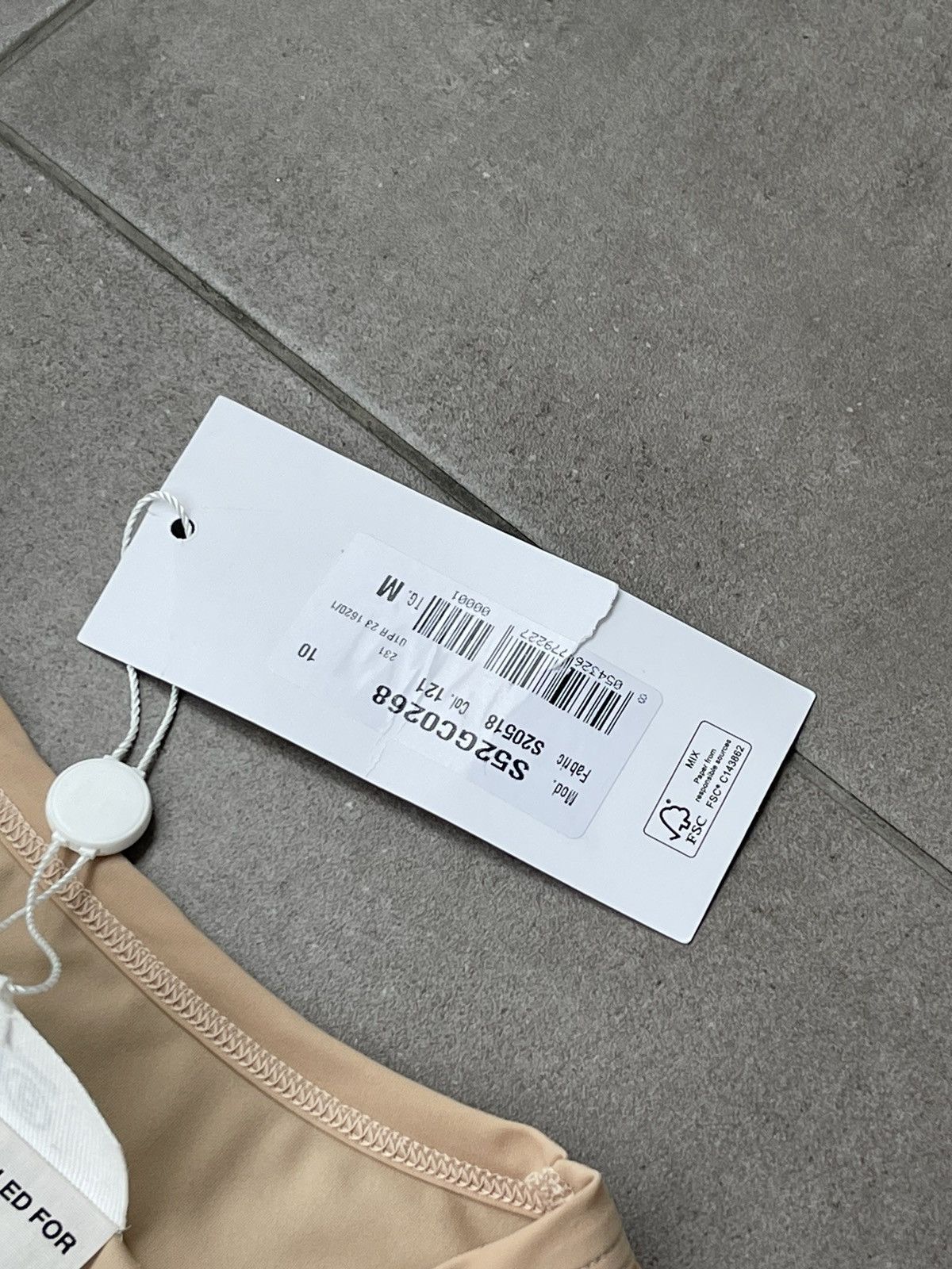 Maison Margiela !DS! SS23 Maison Margiela Printed Logo Beige Long Sleeve Size L / US 10 / IT 46 - 20 Thumbnail