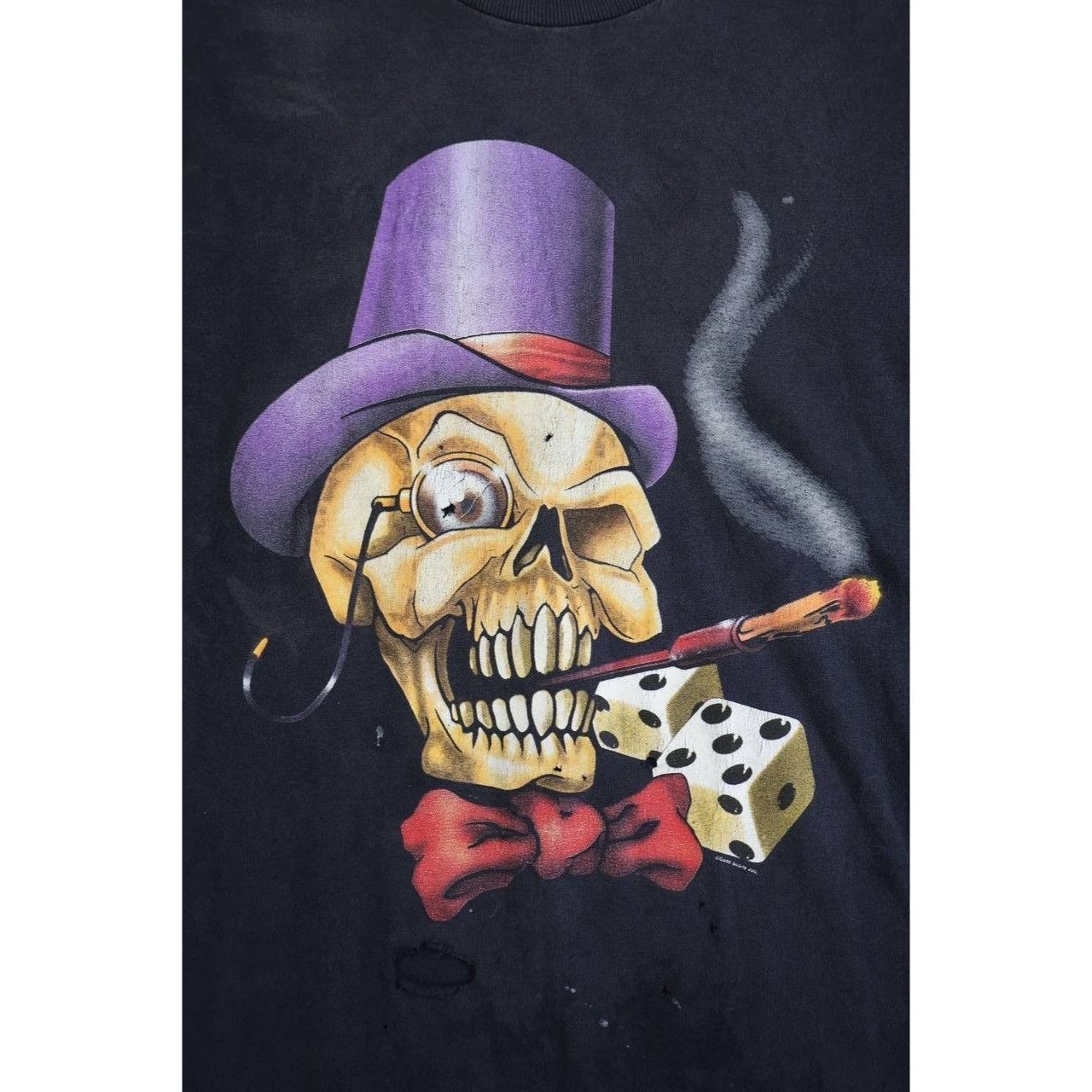 Vintage Vintage Skull Smoking Dice Flames Graphic Long Sleeve Shirt Size US M / EU 48-50 / 2 - 3 Thumbnail