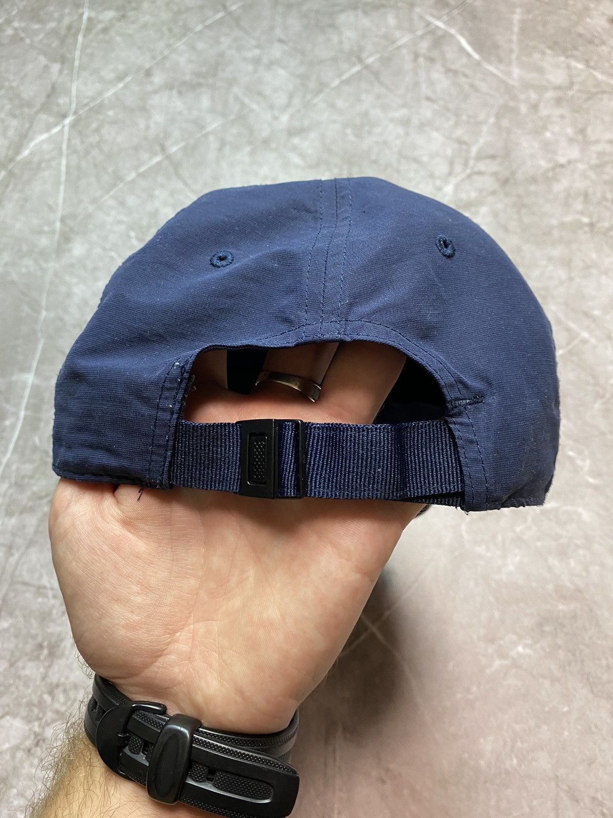 Nike × Vintage Nike Vintage Cap Navy Size ONE SIZE - 3 Thumbnail