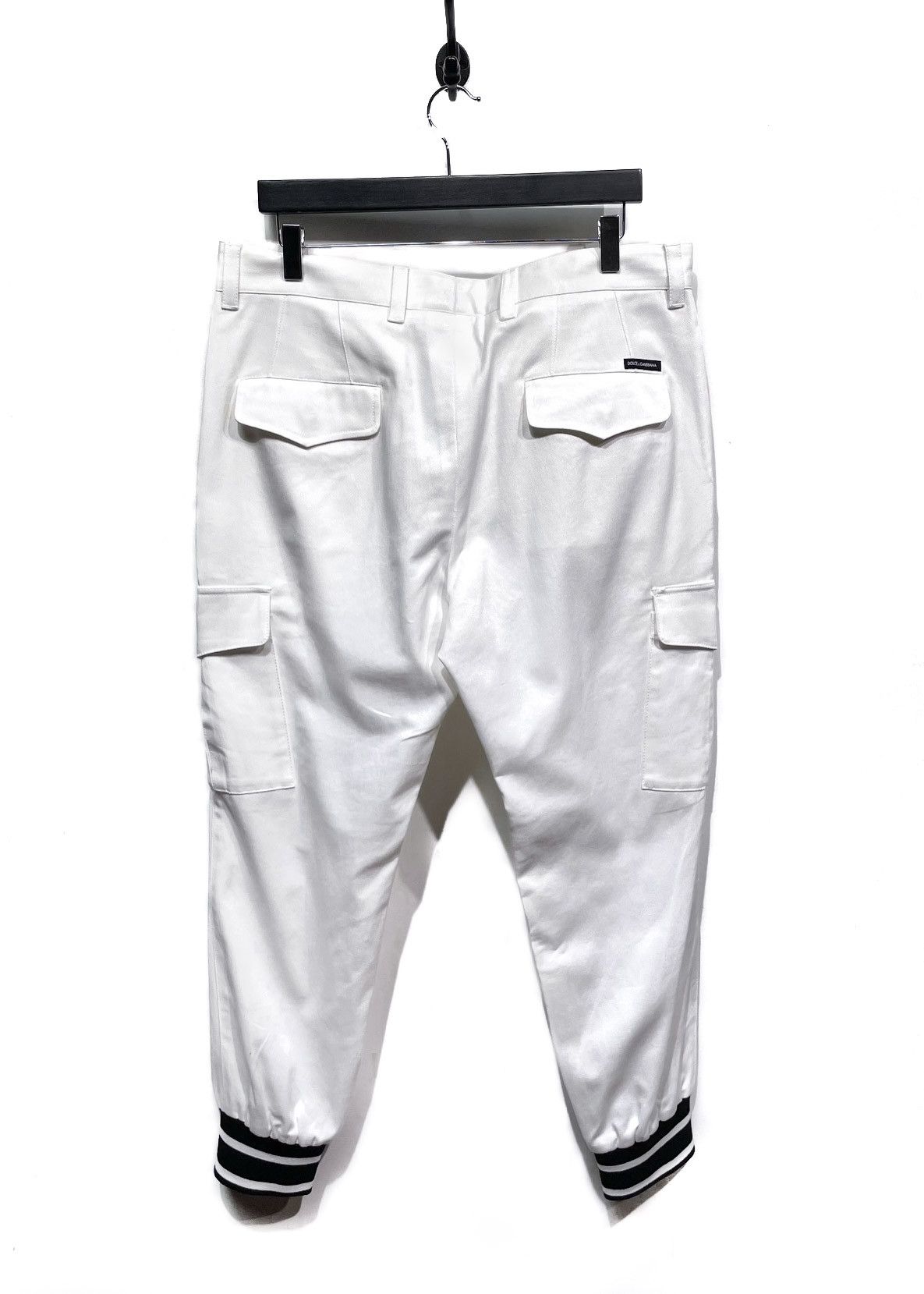 Dolce & Gabbana Dolce & Gabbana Ivory Cargo Jogger Contrast Cuffs Trouser Size US 34 / EU 50 - 3 Thumbnail