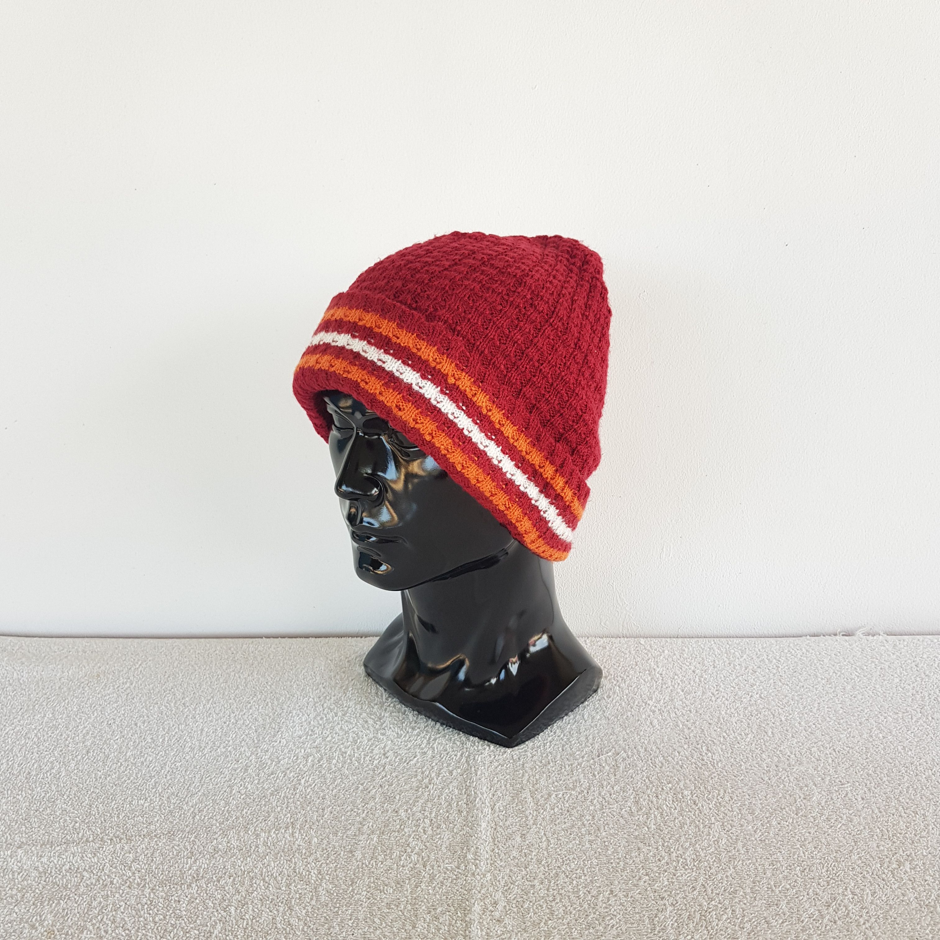 Other Vintage Japanese Ribbed Knit Beanie Snow Caps Hats. Size ONE SIZE - 1 Thumbnail