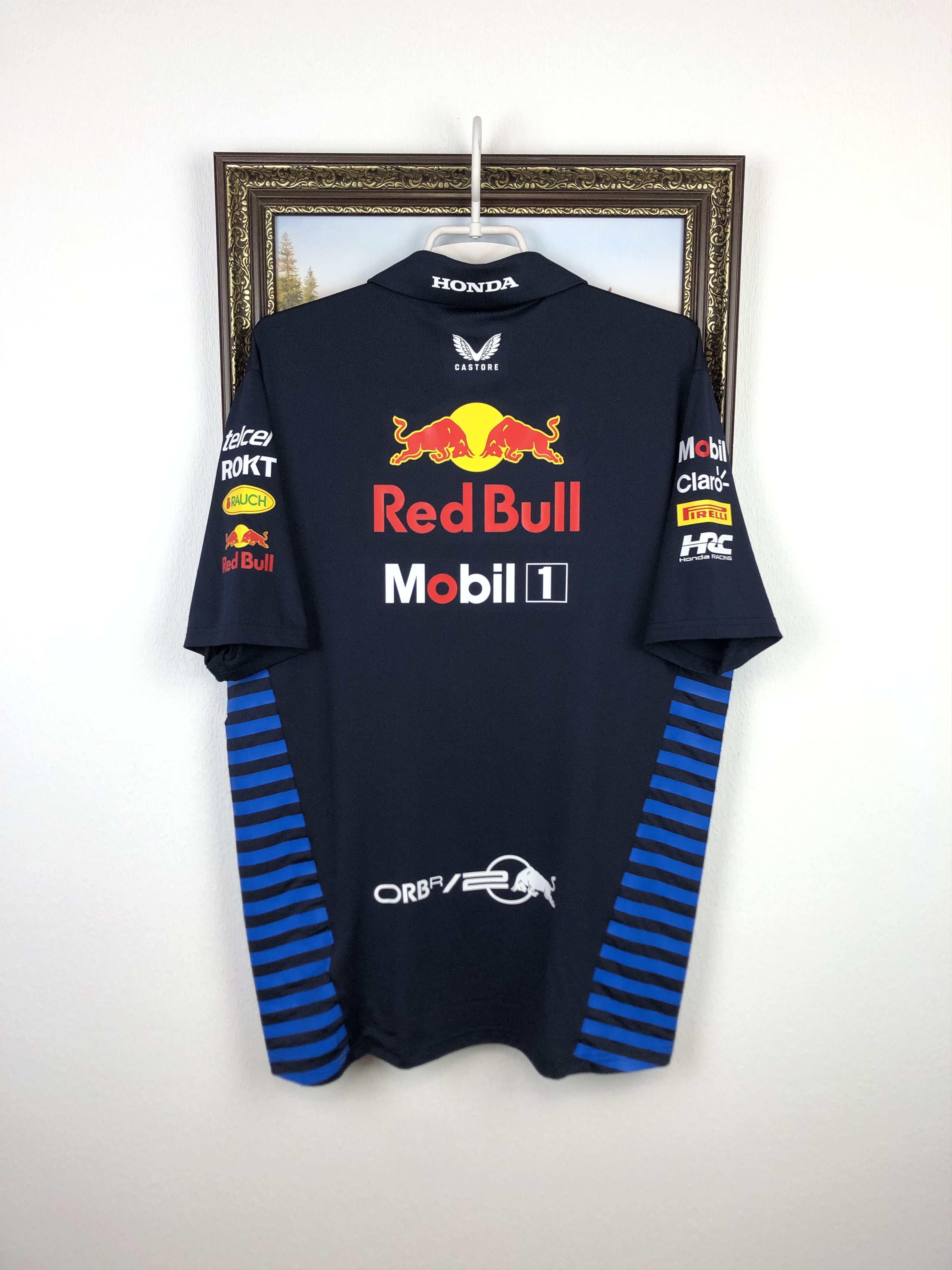 Castore Castore Navy Red Bull Racing 2024 Team Polo F1 Shirt Tee Size US L / EU 52-54 / 3 - 12 Thumbnail