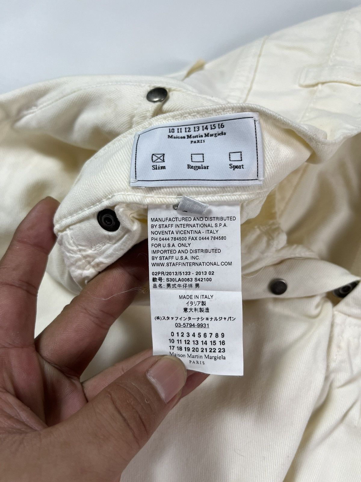 Maison Margiela MAISON MARGIELA CLASSIC STRAIGHT-LEG WHITE DENIM Size US 32 / EU 48 - 6 Thumbnail
