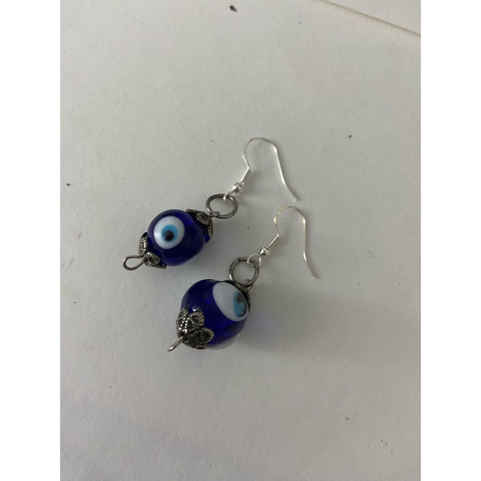 Handmade Blue Eye Earrings Size ONE SIZE - 4 Thumbnail