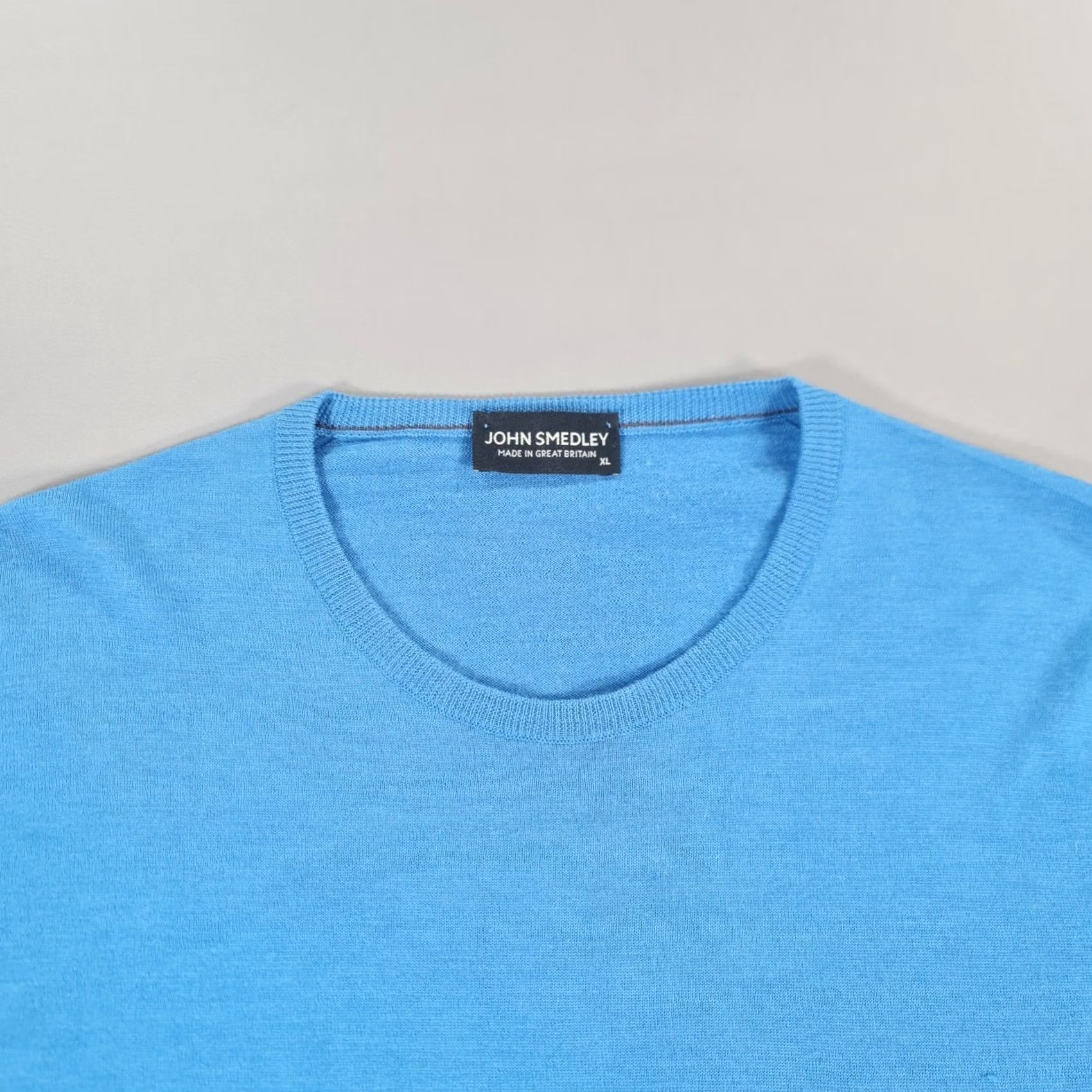 John Smedley John Smedley Jumper Blue XL 100% Wool Crew Neck Long Sleeve Pullover Mens Knit England Regular Slim? (Original says Regular) Size US XL / EU 56 / 4 - 2 Thumbnail