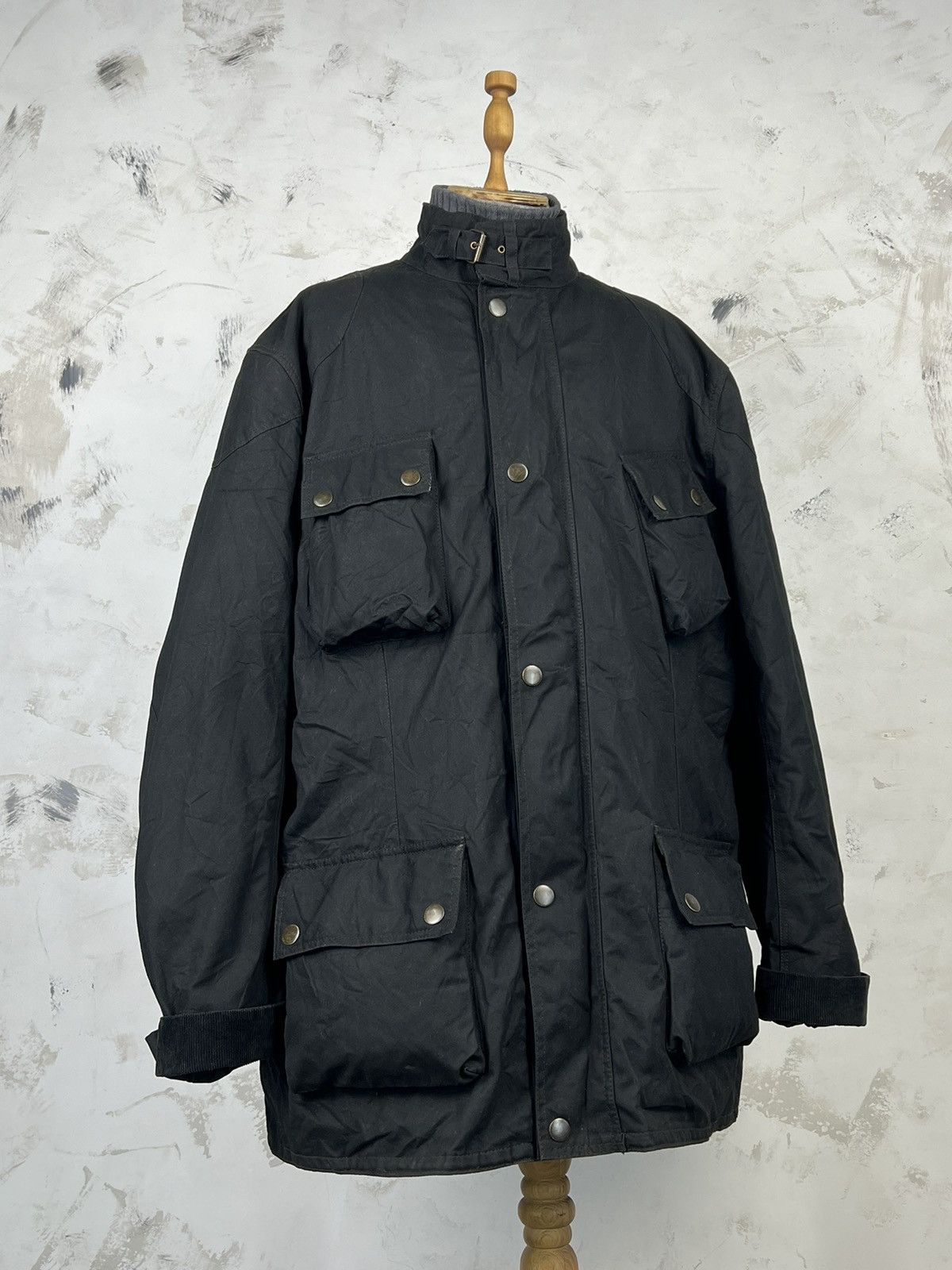 Vintage Vintage Richa Motorcycle Waxed Jacket Padded Riding Coat 5XL Size US XXL / EU 58 / 5 - 3 Thumbnail