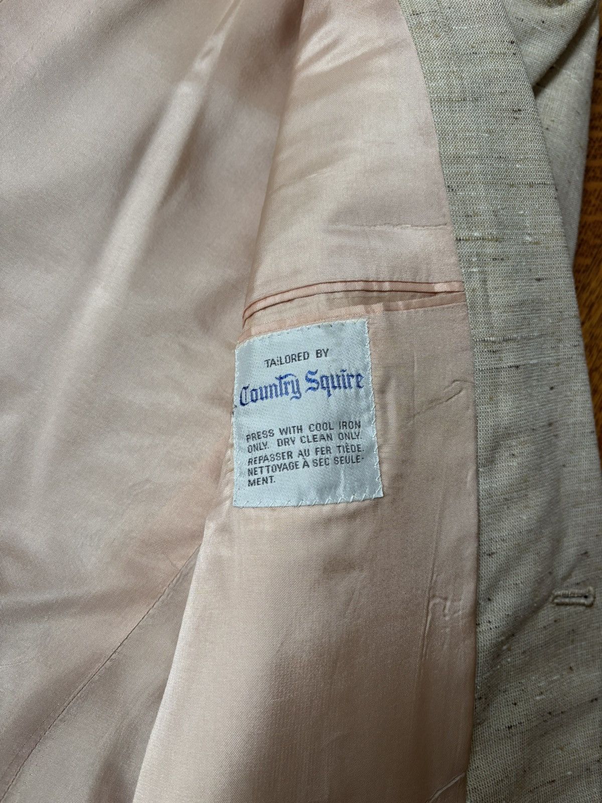 Vintage 70s Vintage 2-Piece Suit 60s Fleck Suit Country Squire Size 40R - 6 Thumbnail