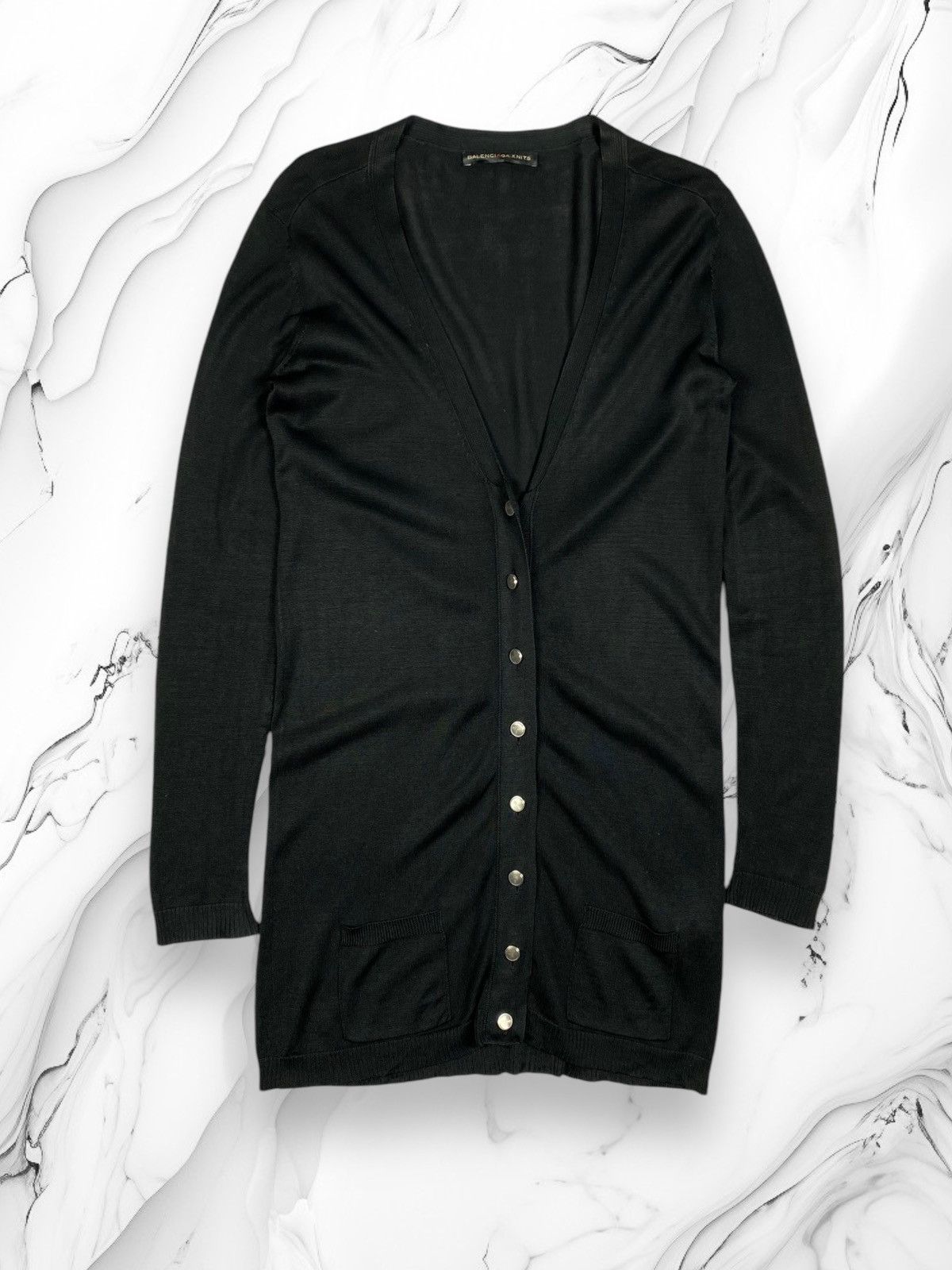 Balenciaga Rare Balenciaga Knits Long Silk Cardigan Ladies Size 44 Size L / US 10 / IT 46 - 1 Thumbnail