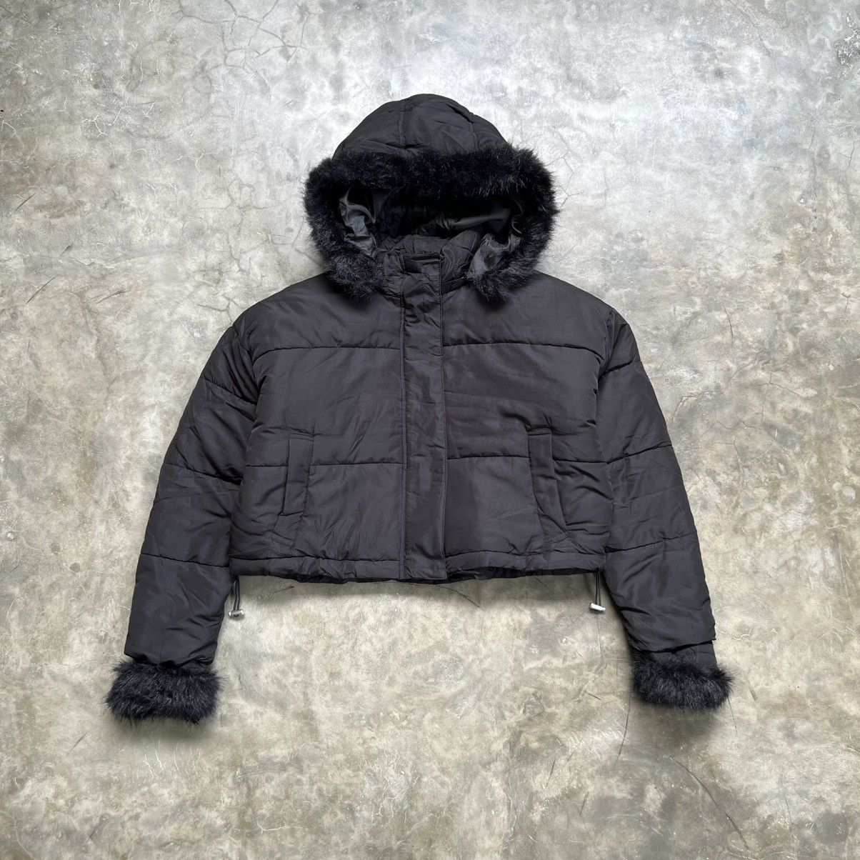 Hysteric Glamour 2000s GRL Hysteric Style Puffer Boxy Fur Zip Jacket Size ONE SIZE - 1 Thumbnail