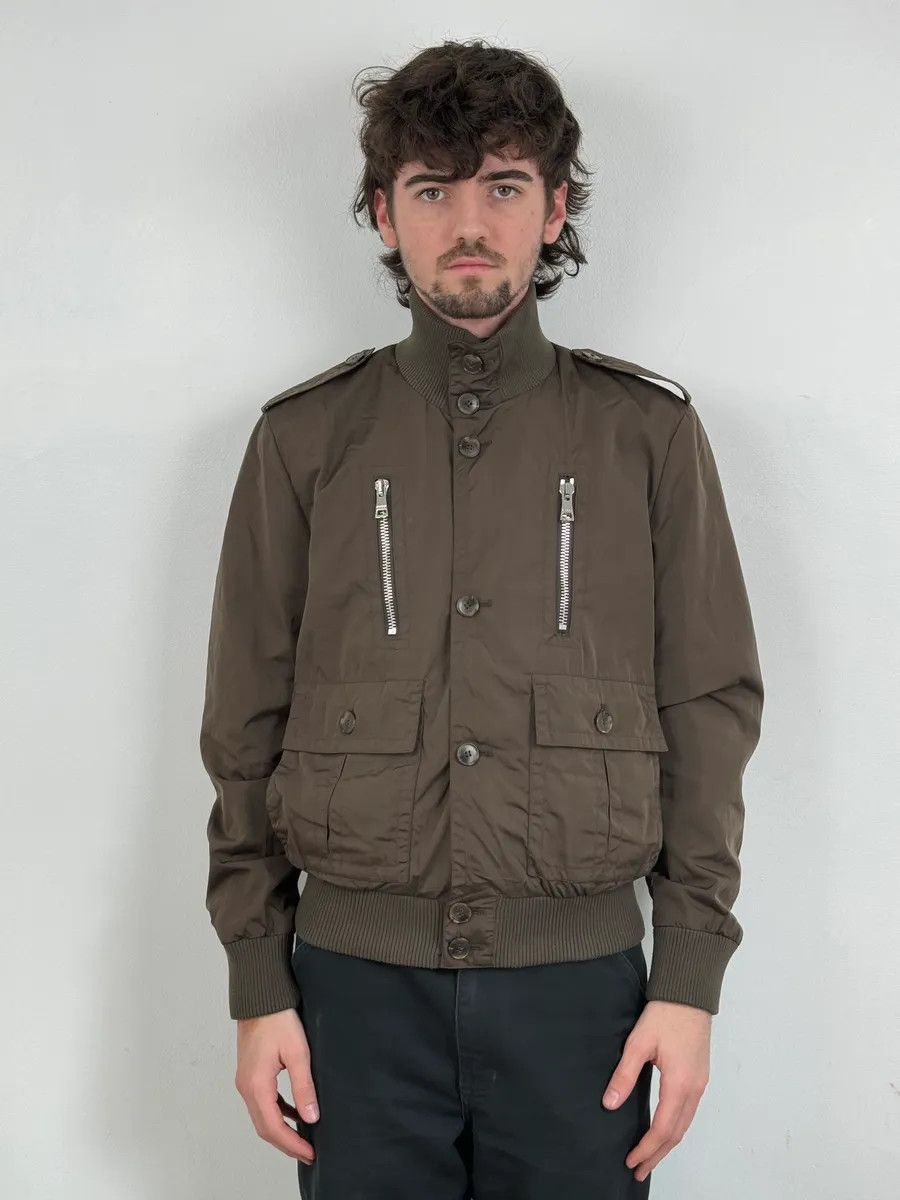 Gucci AW2009 Gucci Madonna Olive Green Nylon Jacket Size US M / EU 48-50 / 2 - 2 Thumbnail