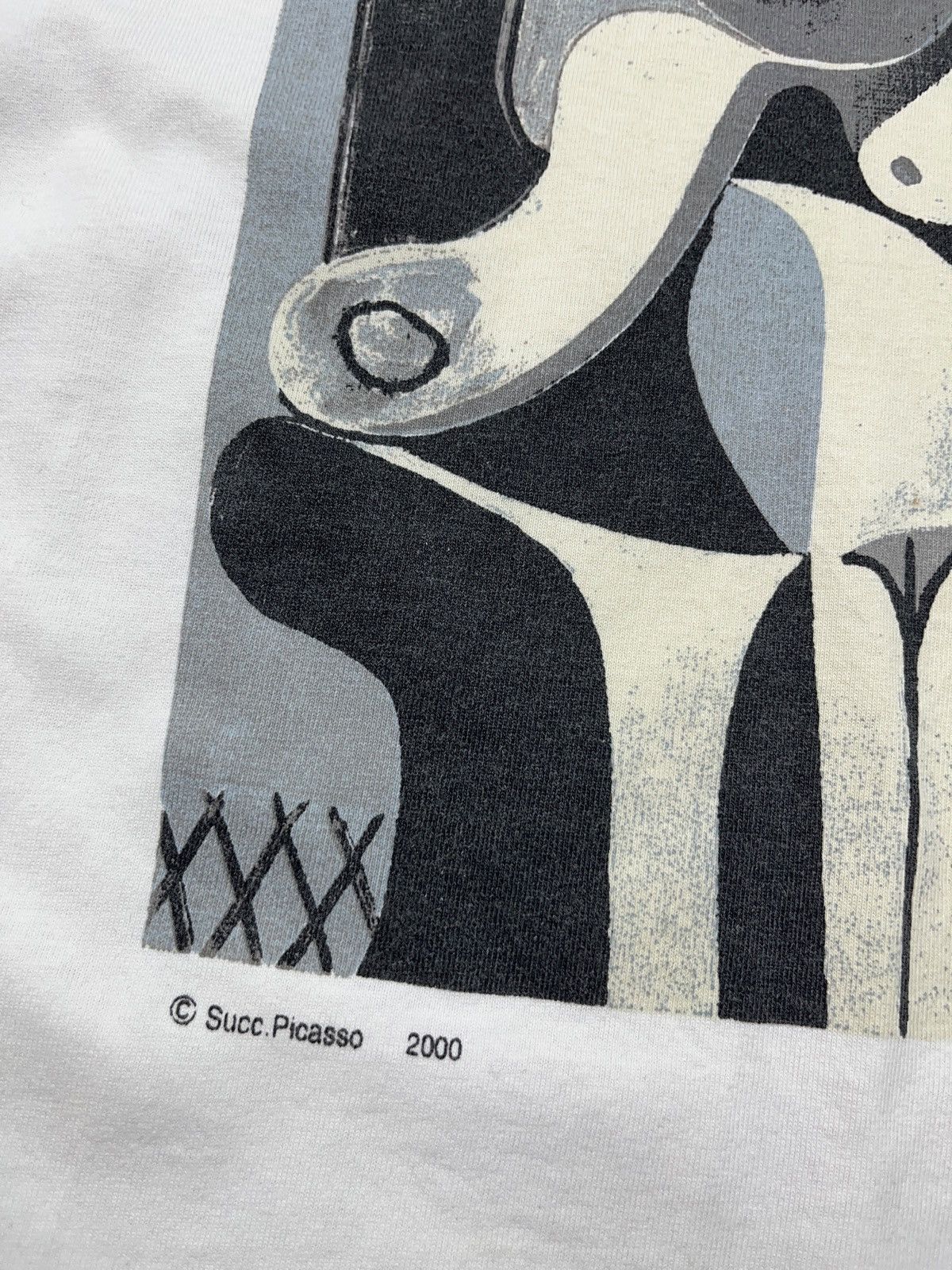 Vintage Vintage 2000 Pablo Picasso Femme Assise Official Art Shirt Size US XL / EU 56 / 4 - 6 Thumbnail