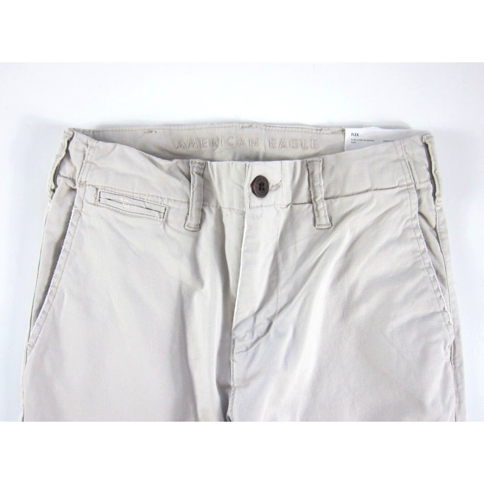 American Eagle Outfitters NWT American Eagle Cotton Stretch Slim Lived In Khakis Flex Pant Women 26 Size 26" / US 2 / IT 38 - 5 Thumbnail