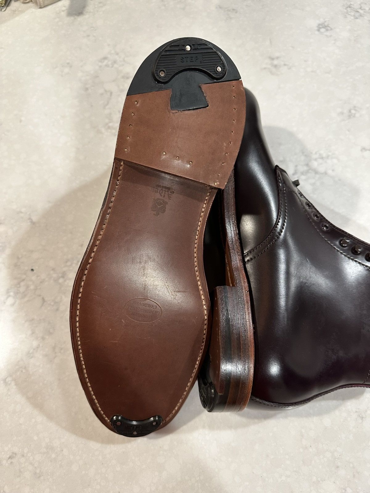 Alden Alden D0817H Color 8 Shell Cordovan Plain Toe Boot Size US 11 / EU 44 - 6 Thumbnail