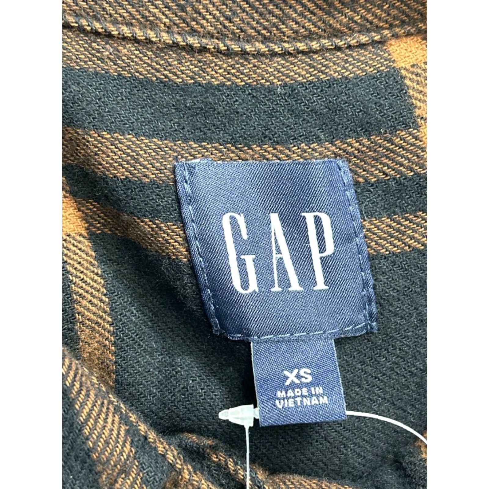 Gap Gap Shirt Womens XS Button-Up Plaid Brown Cotton Flannel Relaxed Fit Casual Size XS / US 0-2 / IT 36-38 - 4 Thumbnail