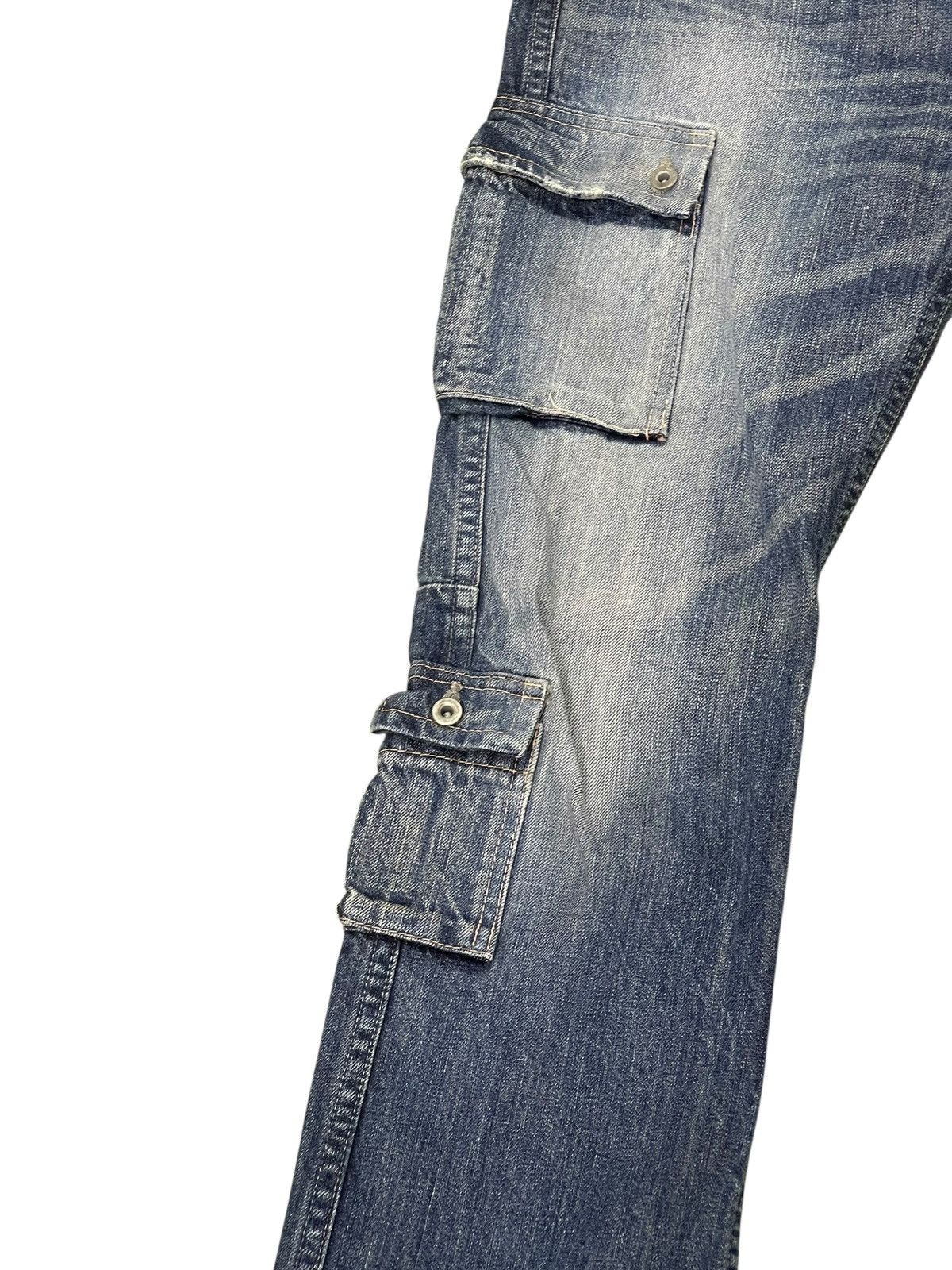 Japanese Brand Cargo Slim Jeans John Bull Faded Denim 1🟦9 Size US 31 - 11 Thumbnail