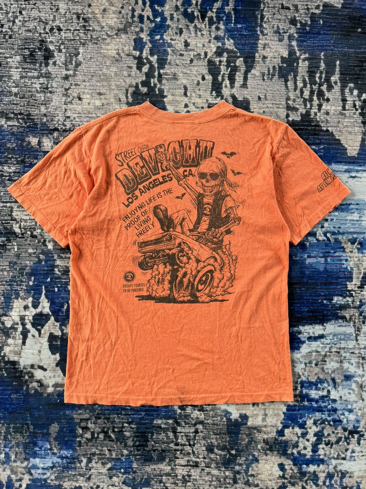 Other Kustom Skull Motorcycle Backhit design tee Size US M / EU 48-50 / 2 - 1 Thumbnail