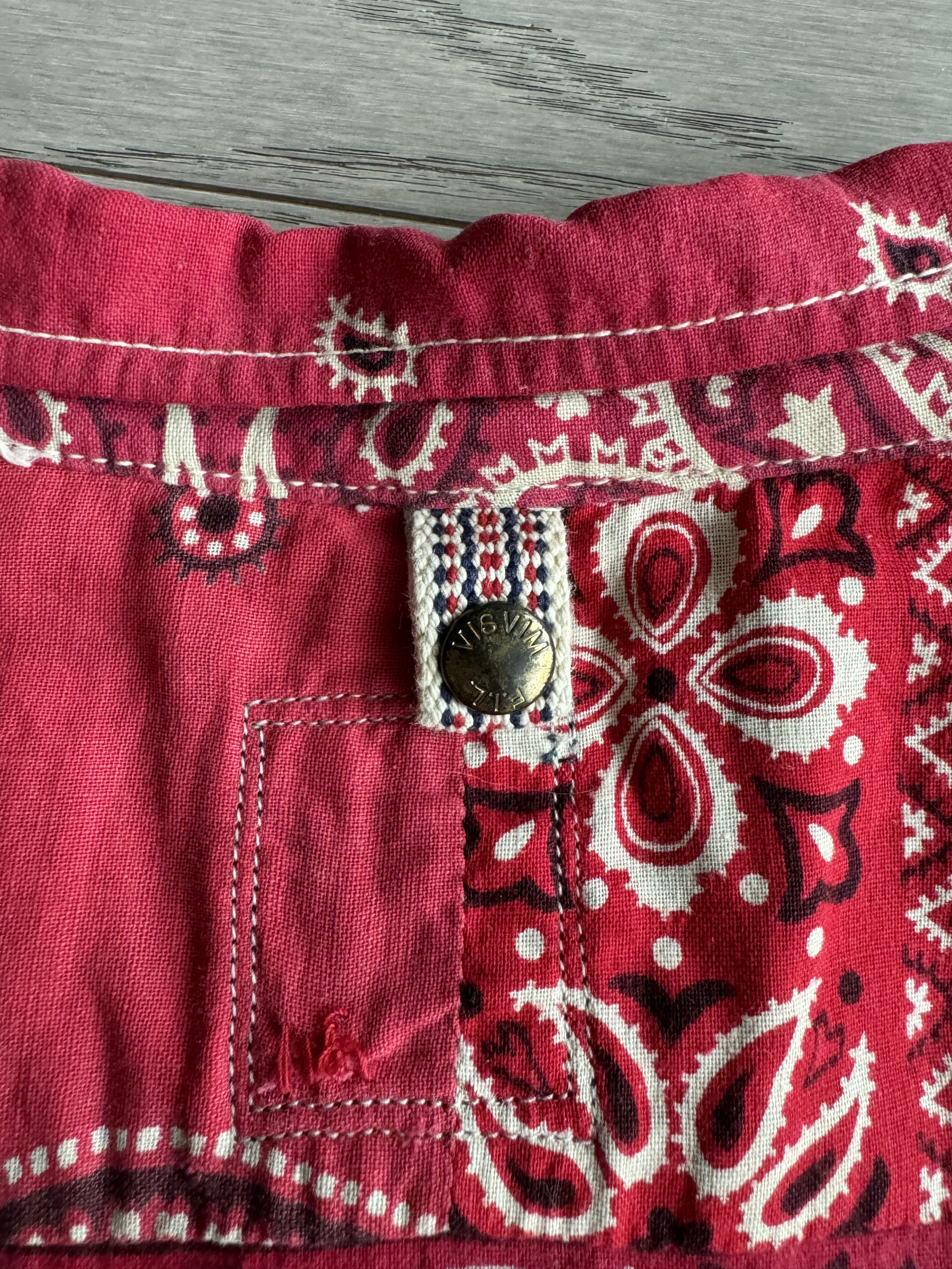 Visvim VISVIM ICT KERCHIEF TUNIC SHIRT RED BANDANA Size US S / EU 44-46 / 1 - 8 Thumbnail