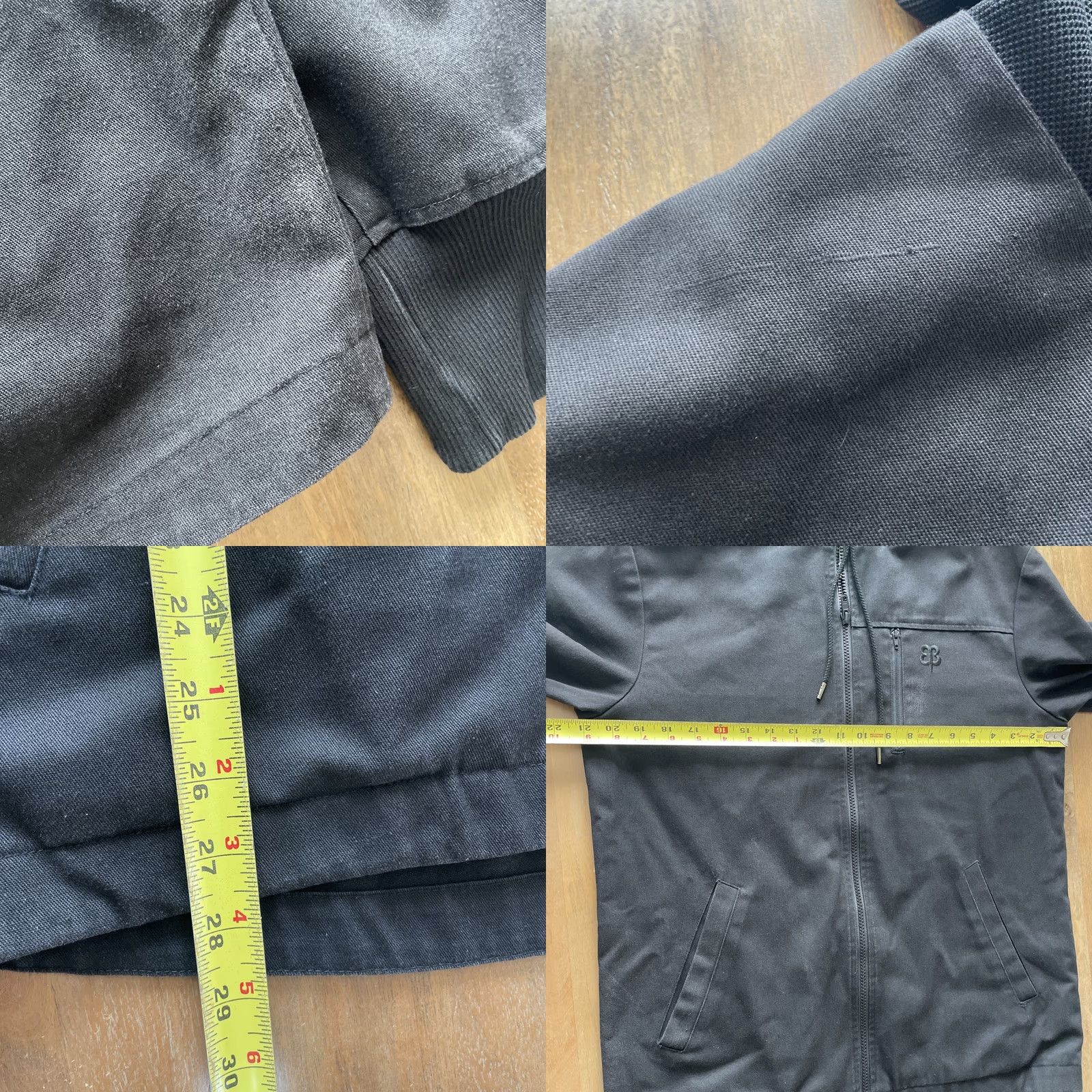 Vintage Betabrand Black Canvas Jacket Womens Medium Utility Army Full Zip Field Coat JACKET Size M / US 6-8 / IT 42-44 - 8 Thumbnail
