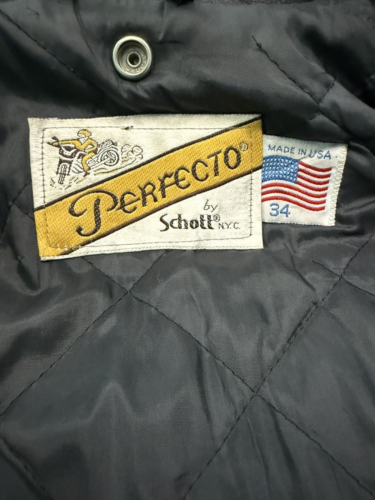Schott RARE VINTAGE SCHOOT PERFECTO DOUBLE LEATHER RIDERS JACKET Size XS / US 0-2 / IT 36-38 - 18 Thumbnail